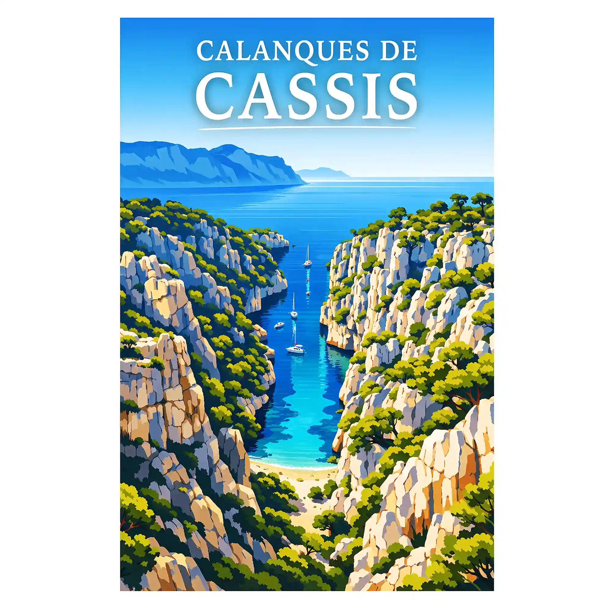 Affiche - Calanques de Cassis