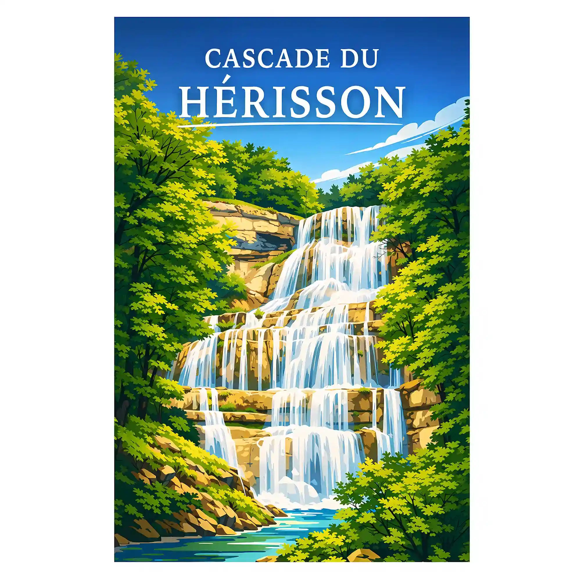 Affiche - Cascade du Hérisson