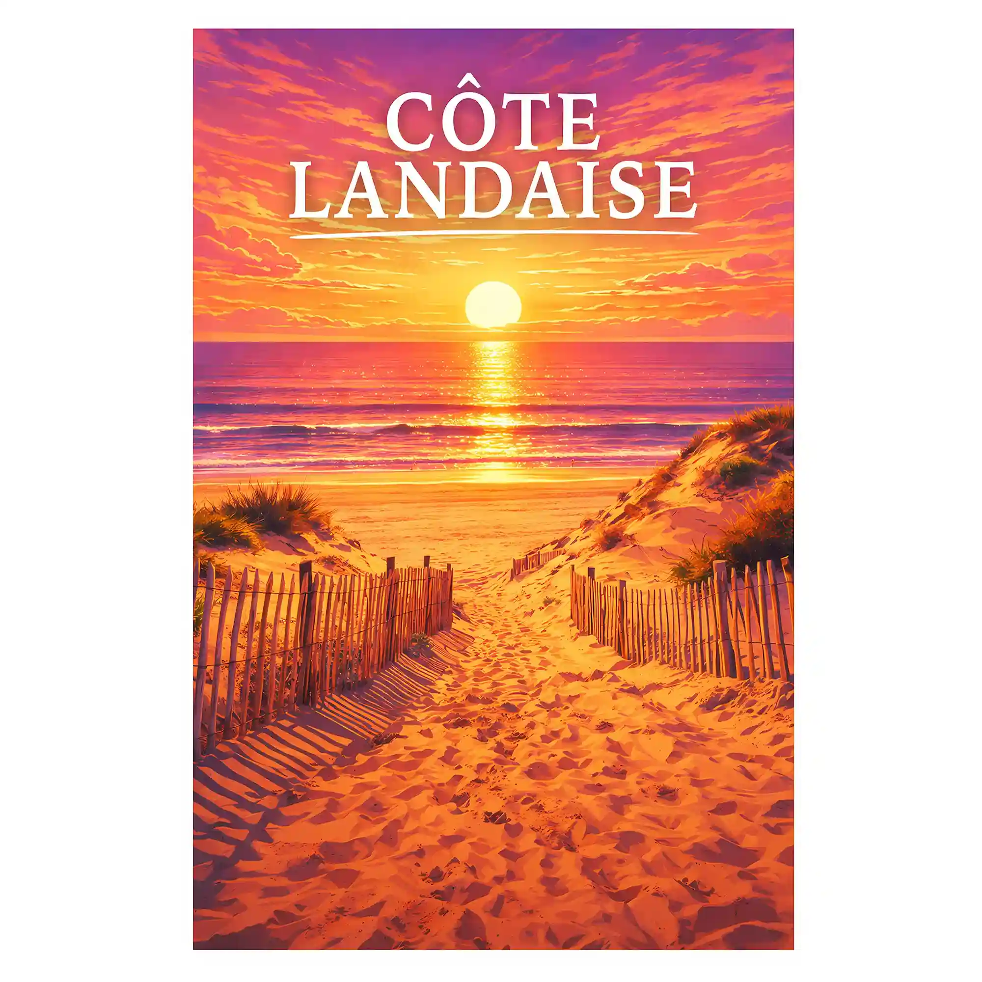 Affiche - Côte Landaise
