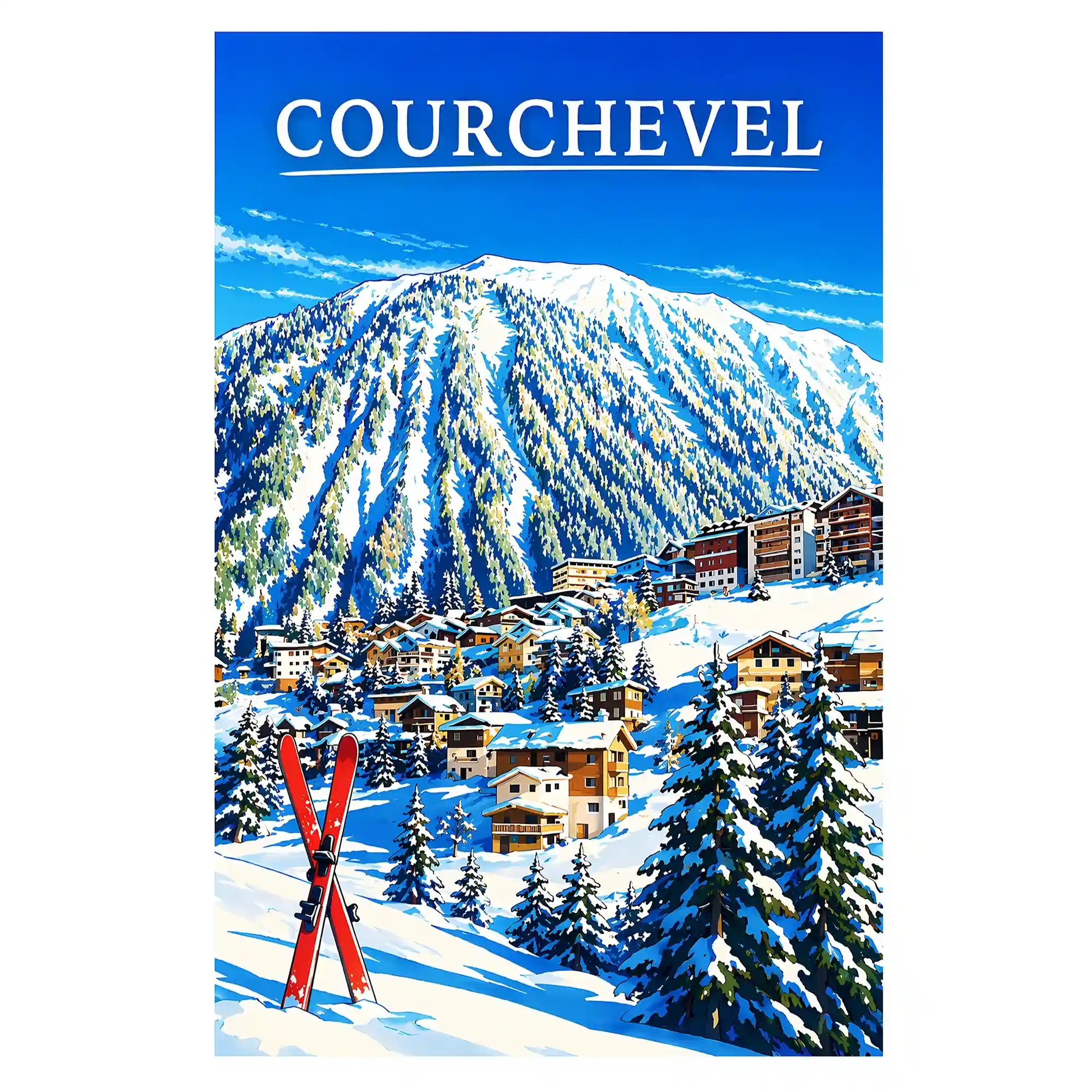 Affiche - Courchevel
