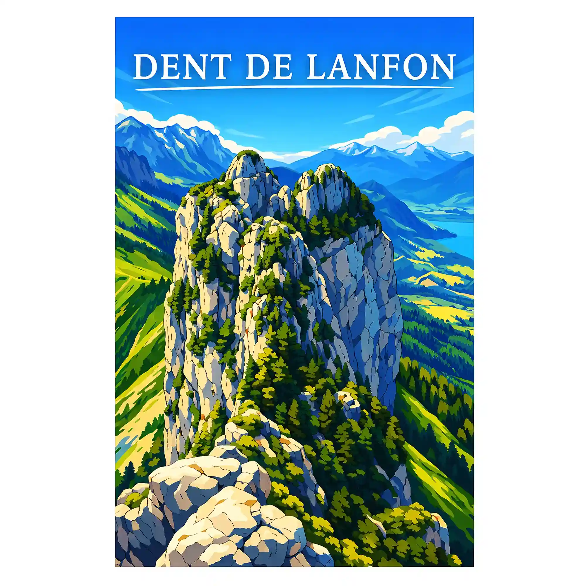 Affiche - Dent de Lanfon