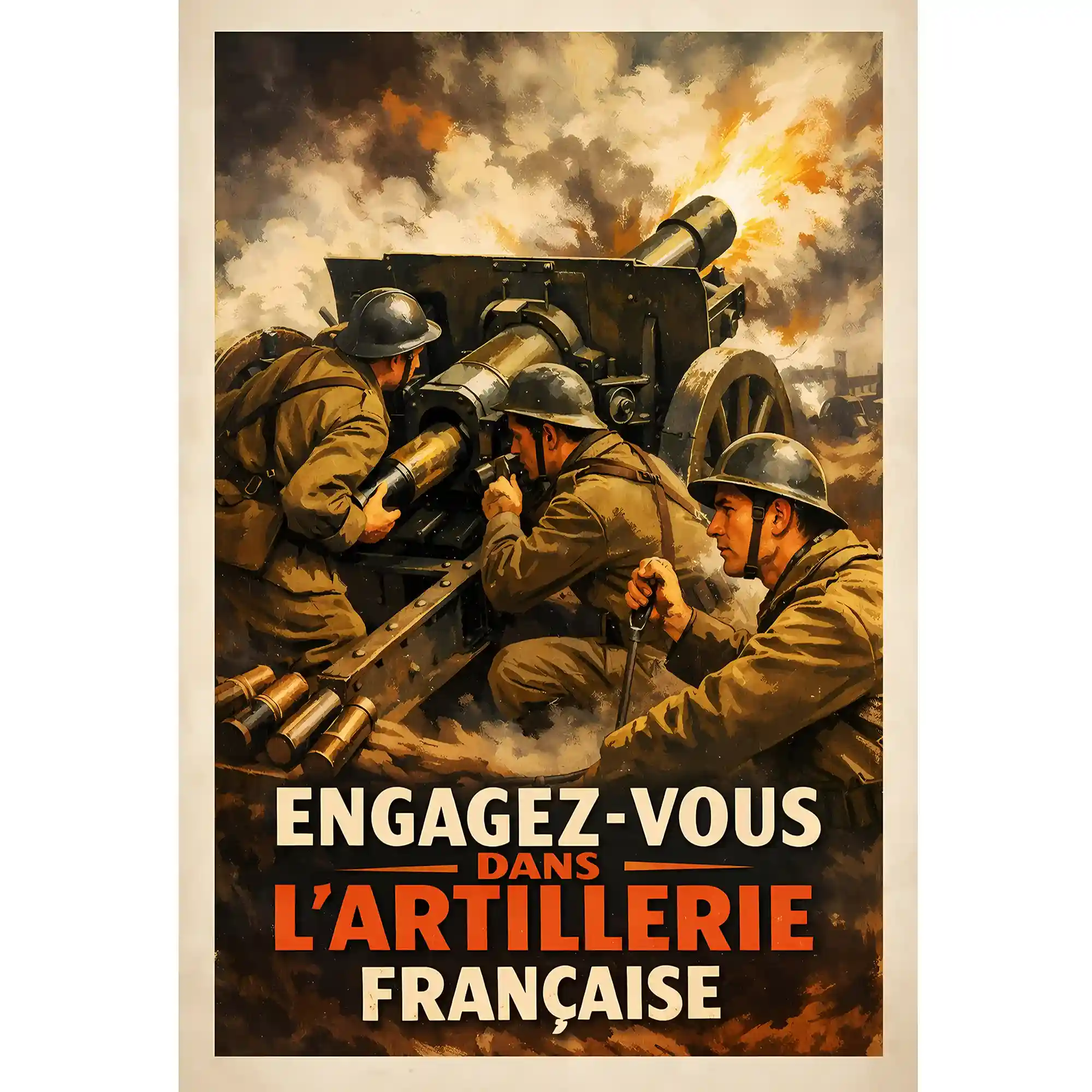 Affiche - Engagez-vous dans l'Artillerie française