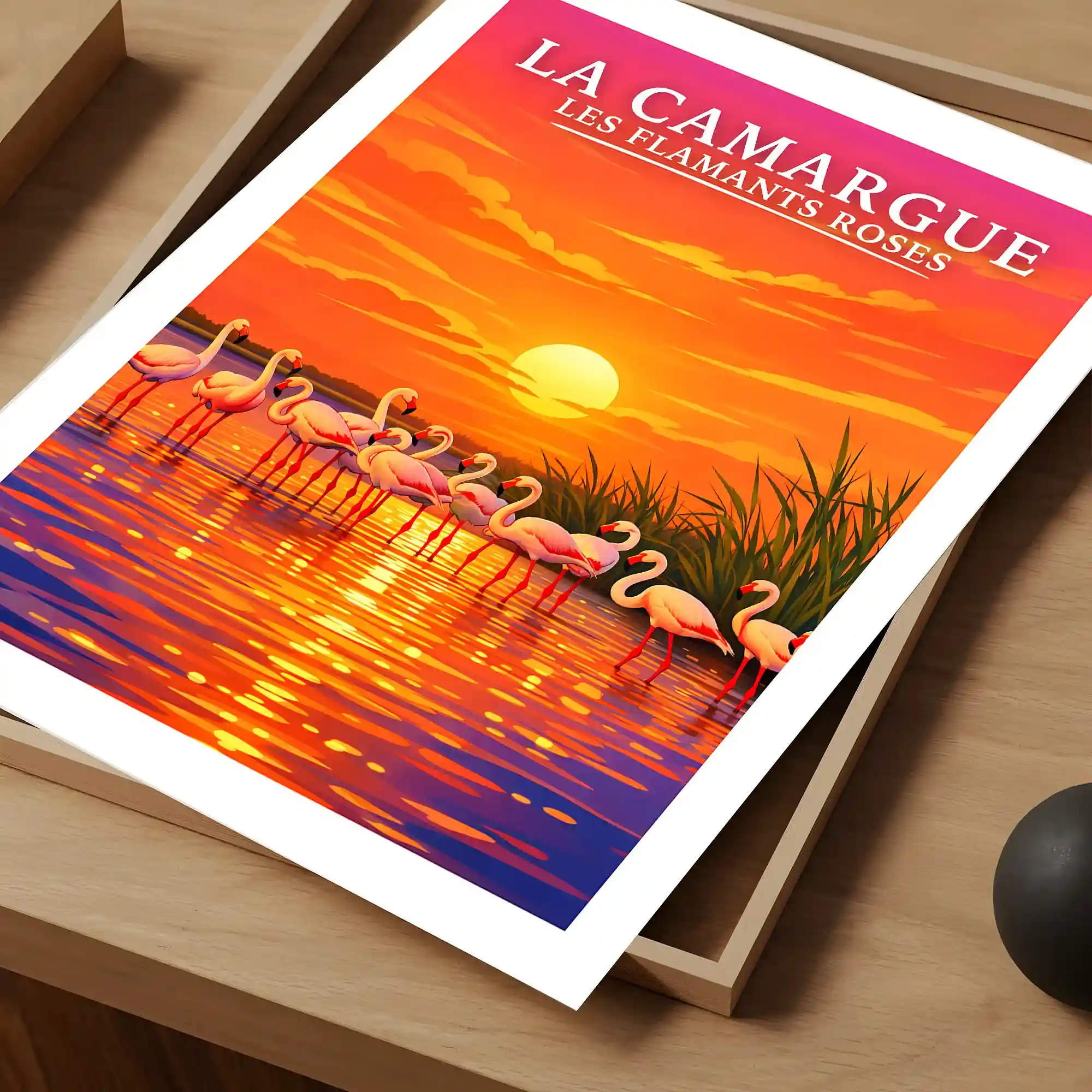 Affiche - La Camargue - Les Flamants Roses - Image 4