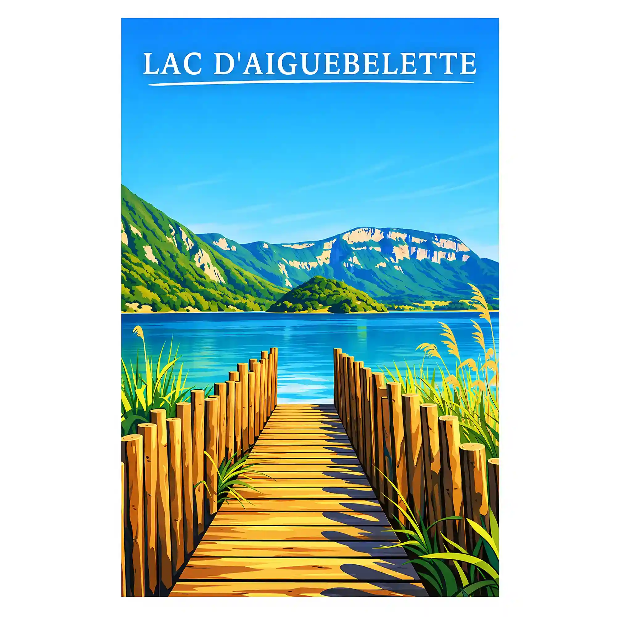 Affiche - Lac d'Aiguebelette