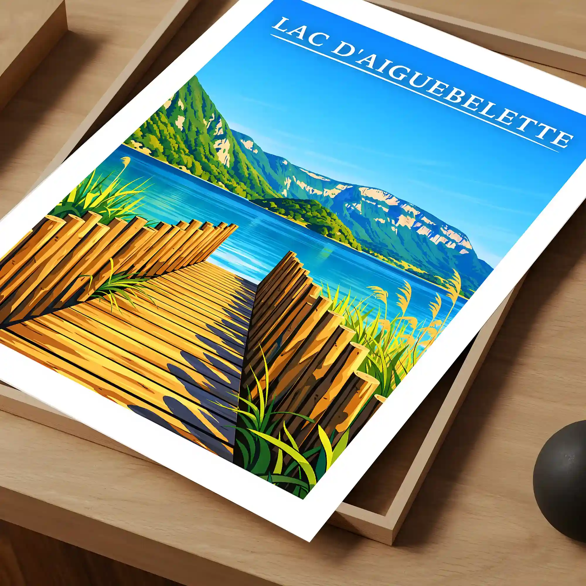 Affiche - Lac d'Aiguebelette - Image 4