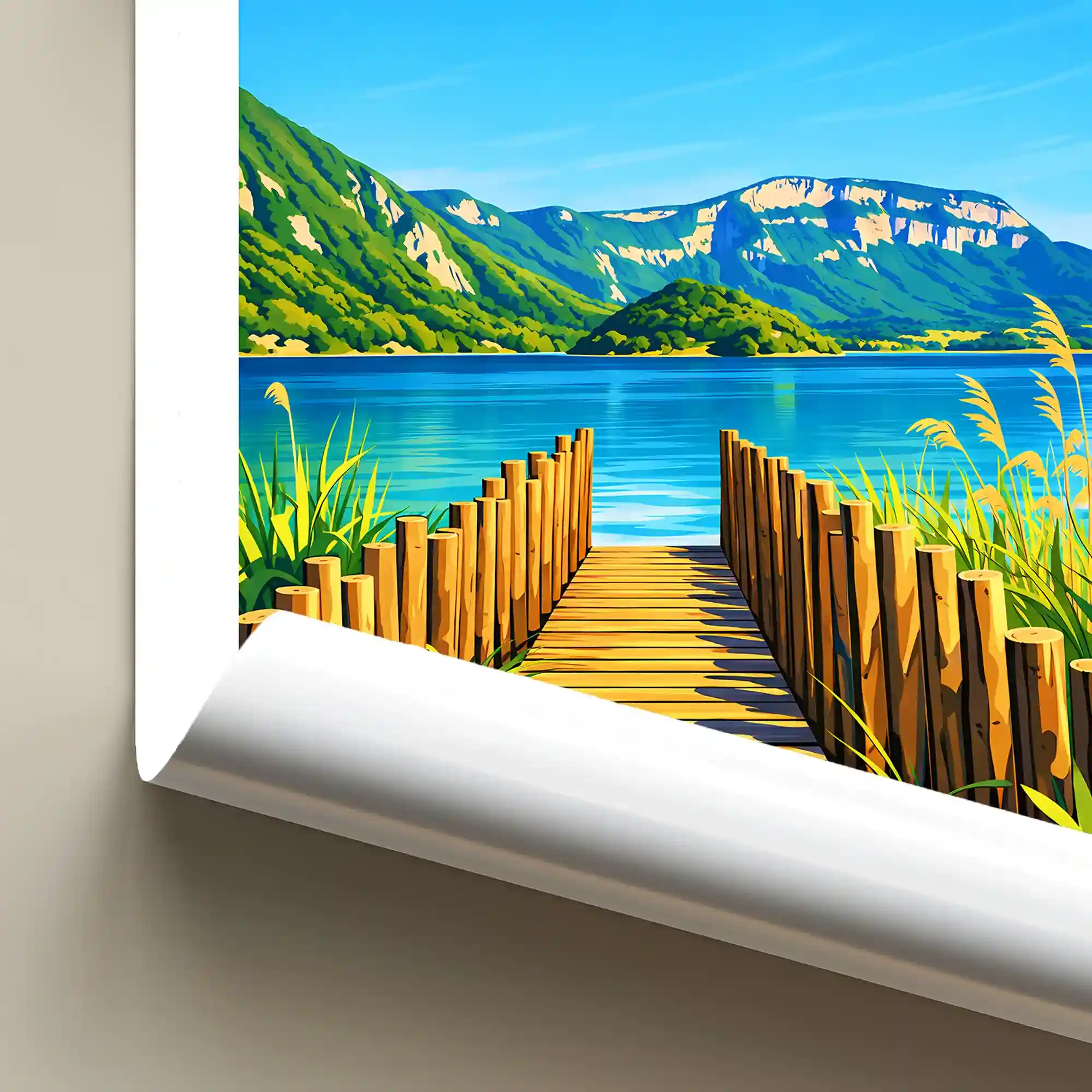 Affiche - Lac d'Aiguebelette - Image 6