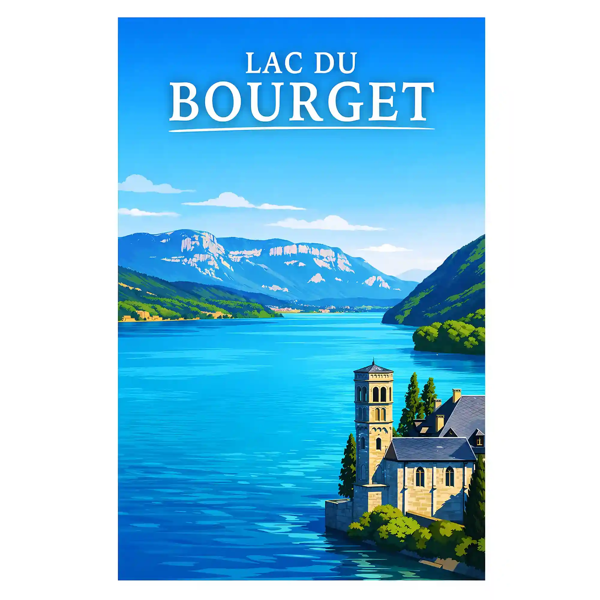 Affiche - Lac du Bourget
