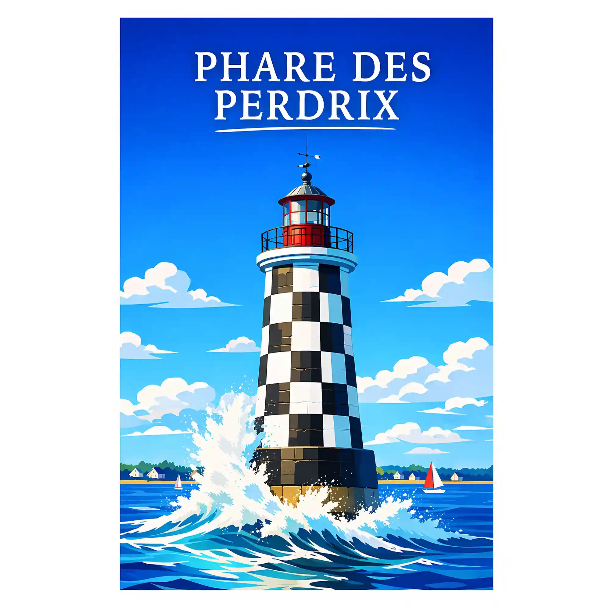 Affiche - Loctudy - Phare des Perdrix