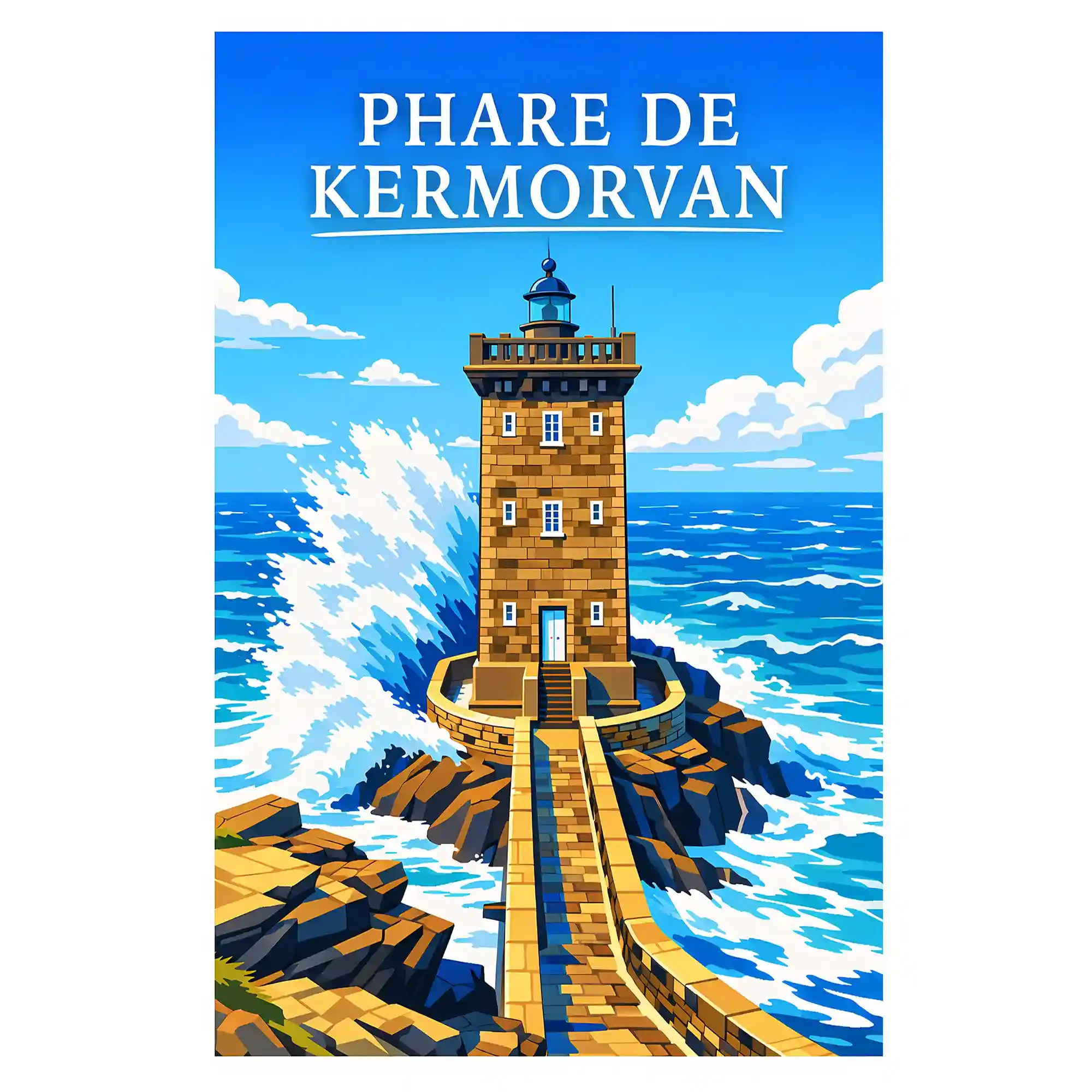 Affiche - Phare de Kermorvan