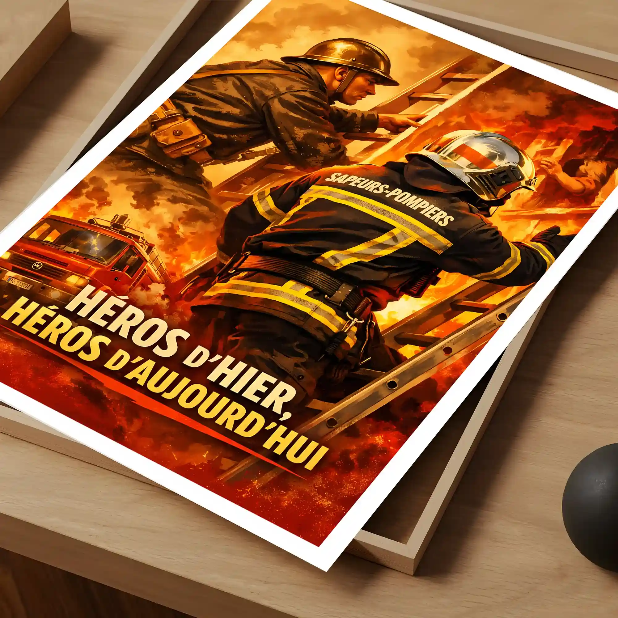 Affiche - Pompiers Vintage - Image 4