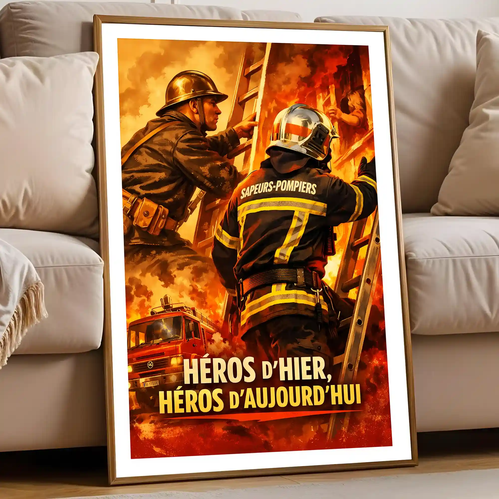 Affiche - Pompiers Vintage - Image 5