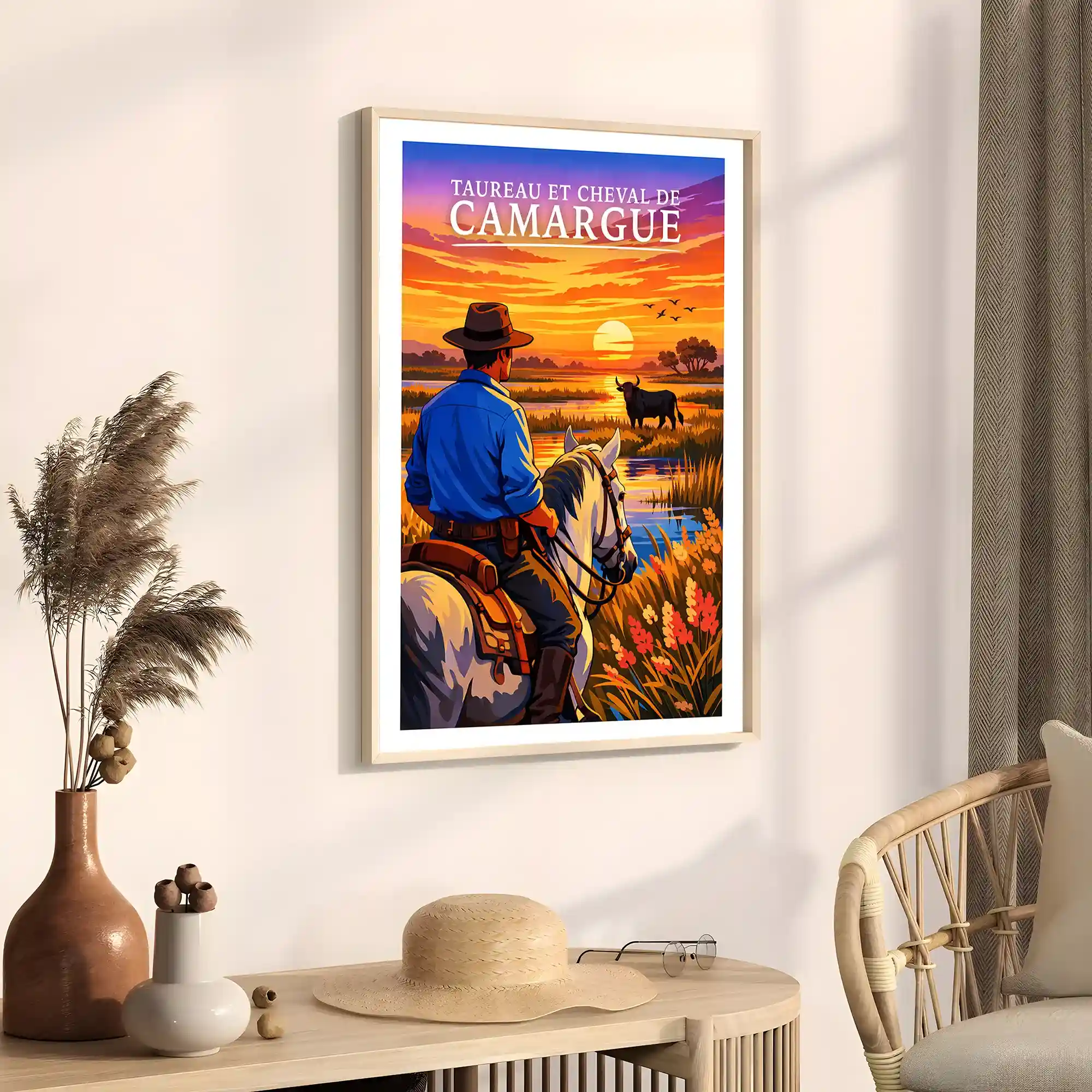Affiche - Taureau & Cheval de Camargue - Image 3