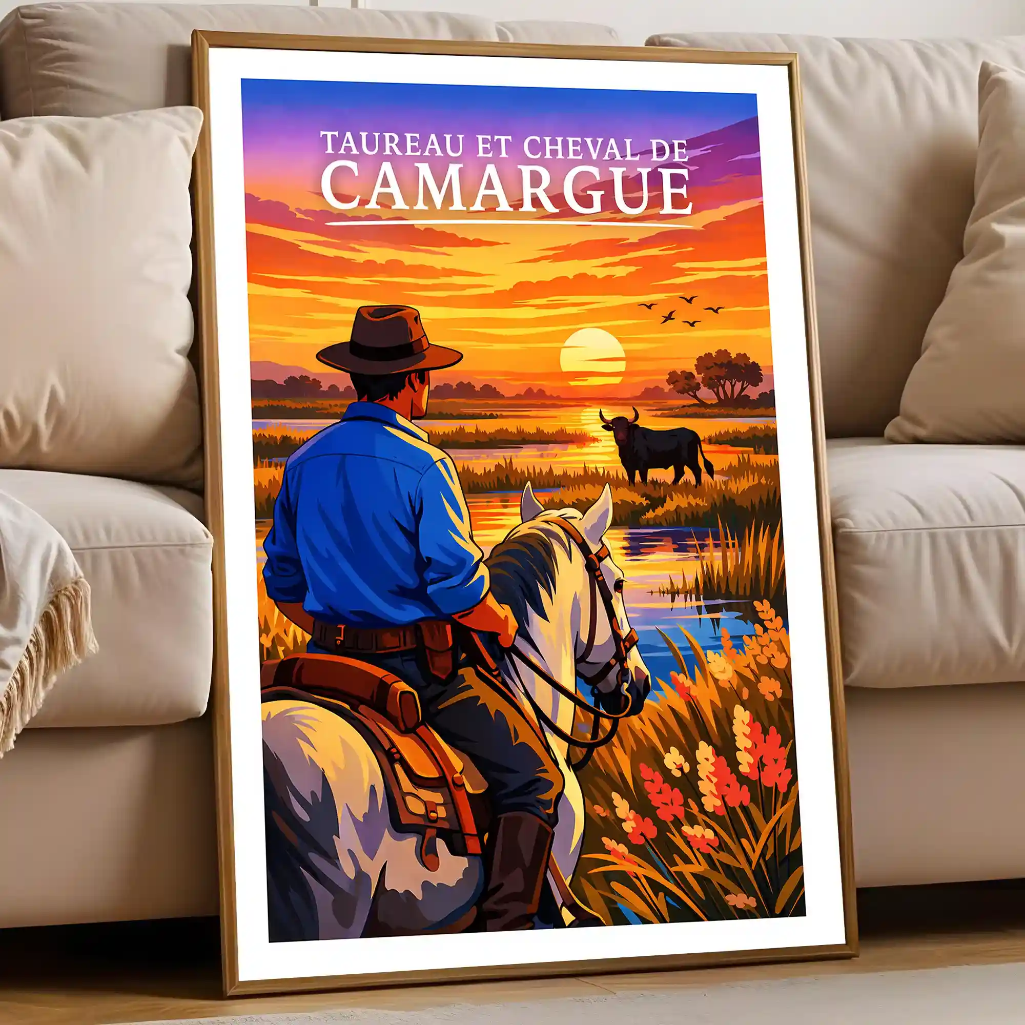 Affiche - Taureau & Cheval de Camargue - Image 5