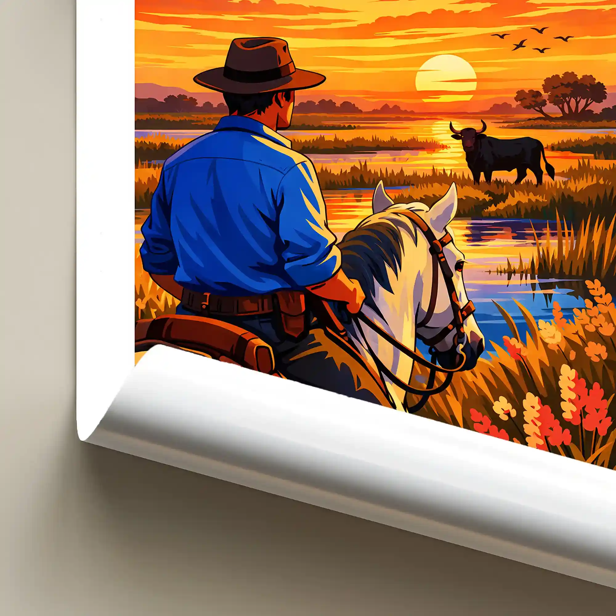 Affiche - Taureau & Cheval de Camargue - Image 6