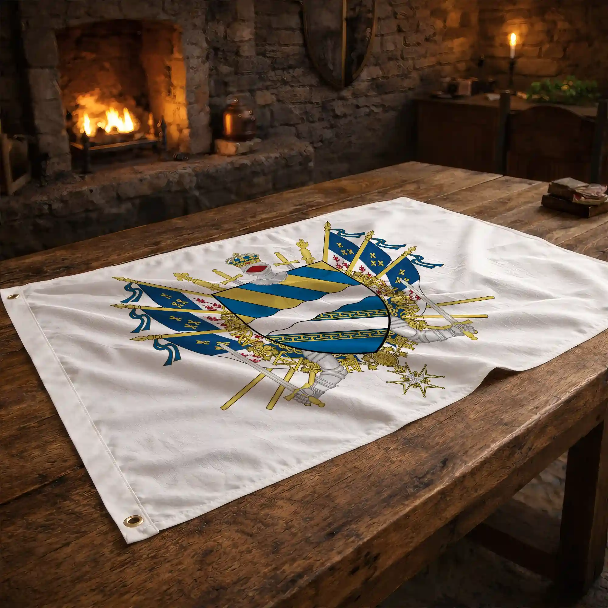 Drapeau - Blason de l'Aisne (02) - Image 2