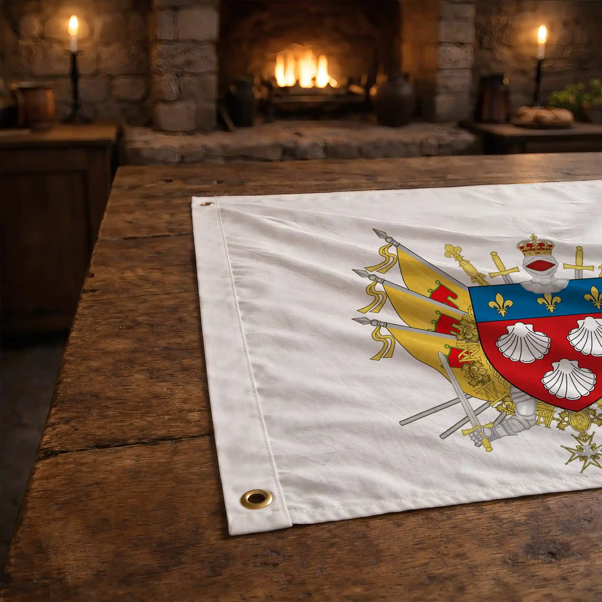 Drapeau - Blason d'Aurillac - Image 3