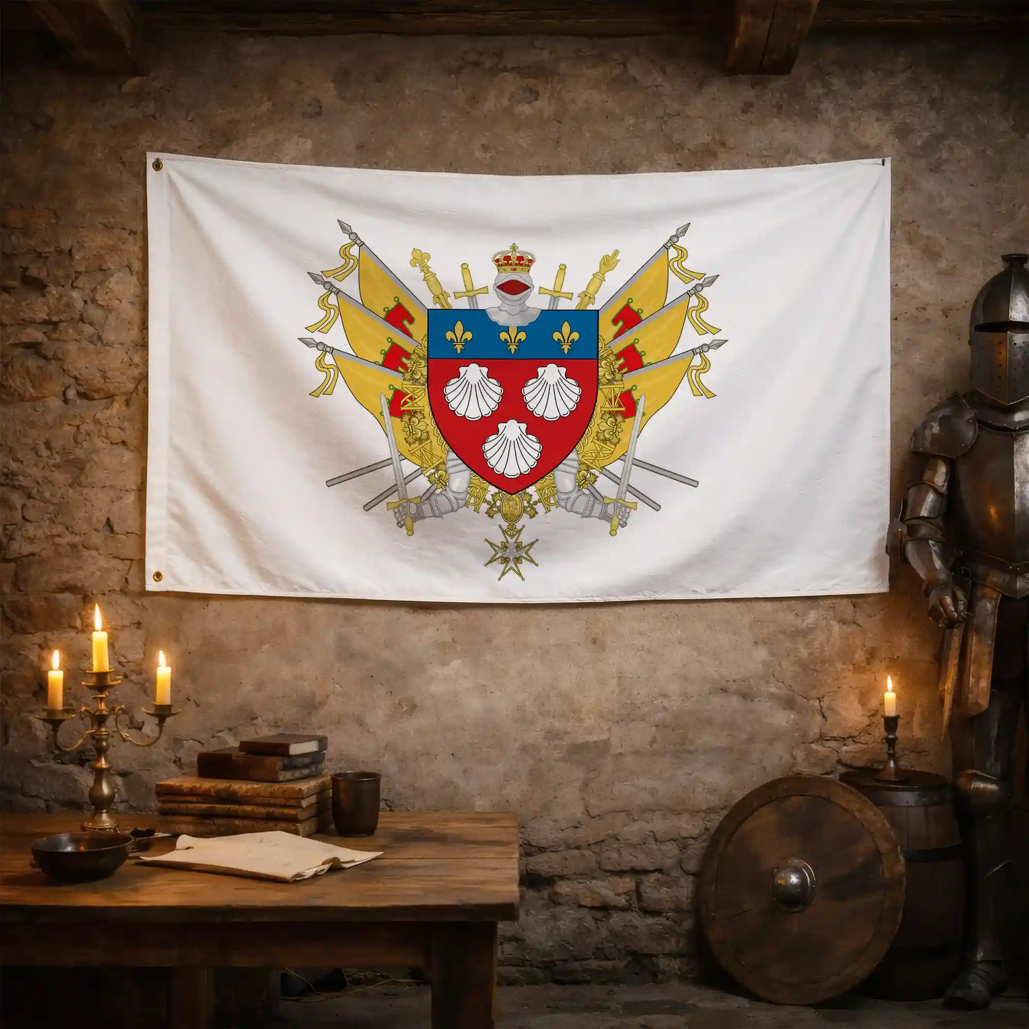 Drapeau - Blason d'Aurillac - Image 4