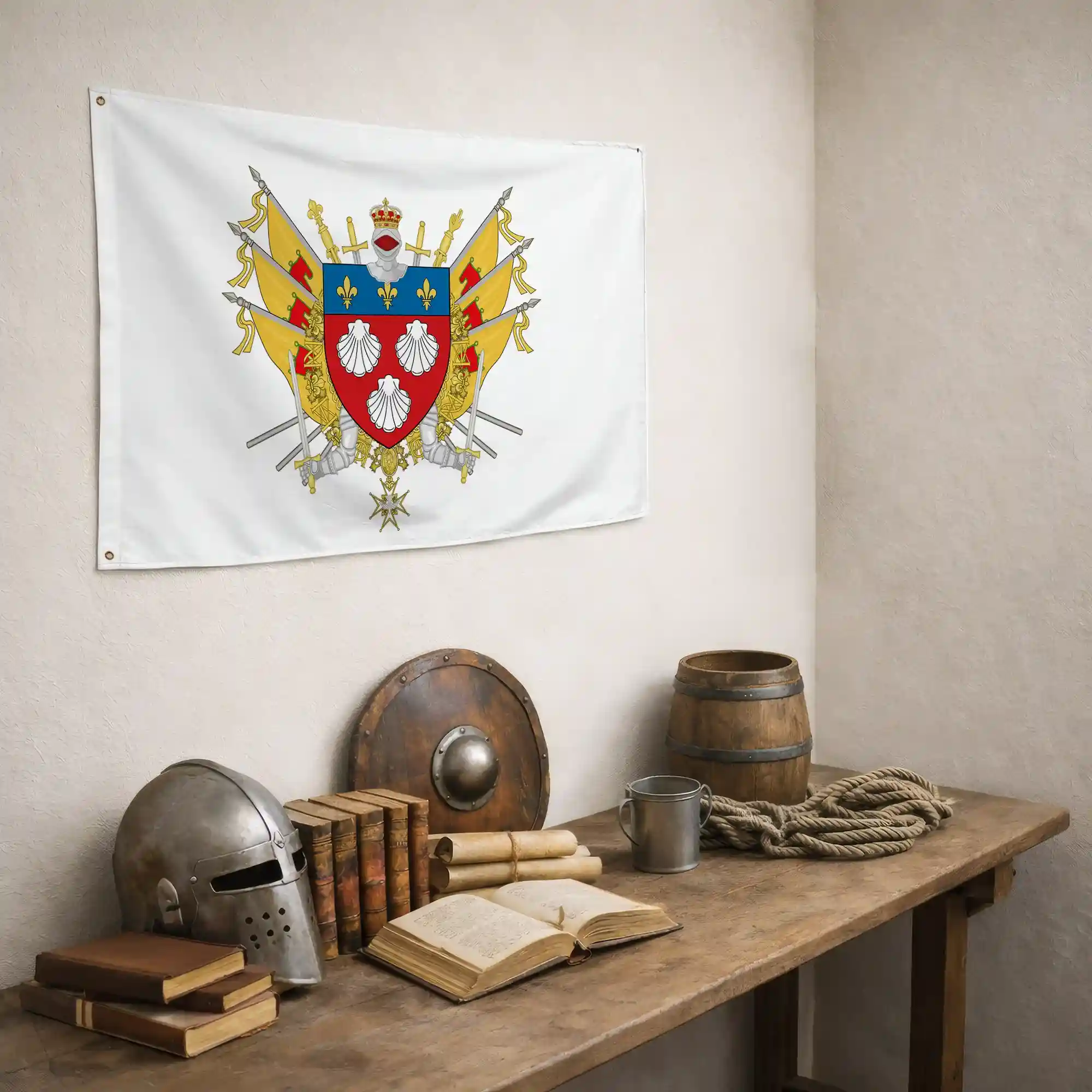 Drapeau - Blason d'Aurillac - Image 6