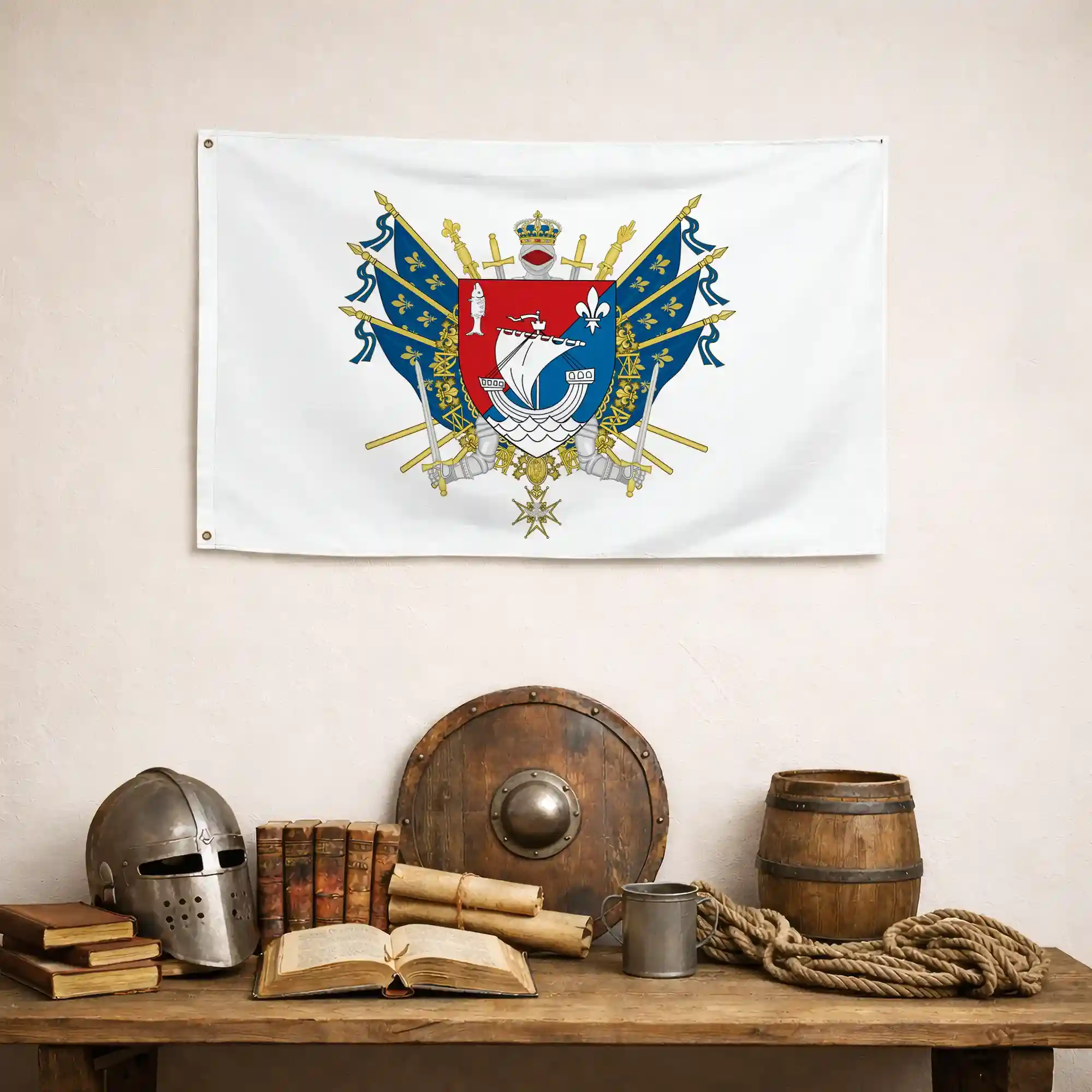 Drapeau - Blason de Boulogne-Billancourt - Image 4