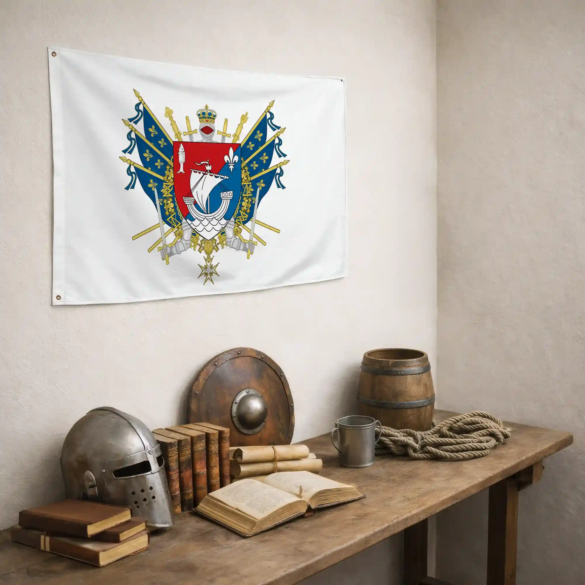 Drapeau - Blason de Boulogne-Billancourt - Image 5