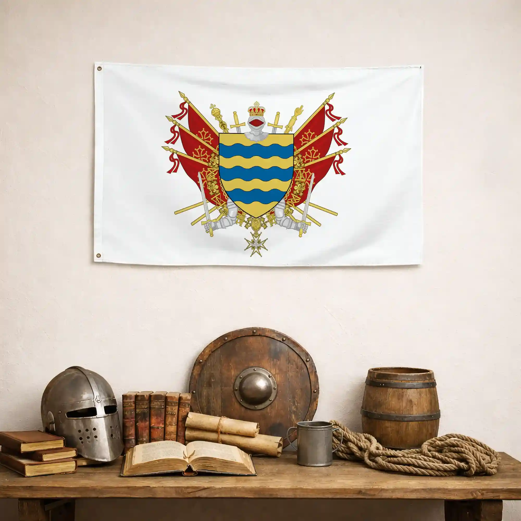 Drapeau - Blason d'Agde - Image 4