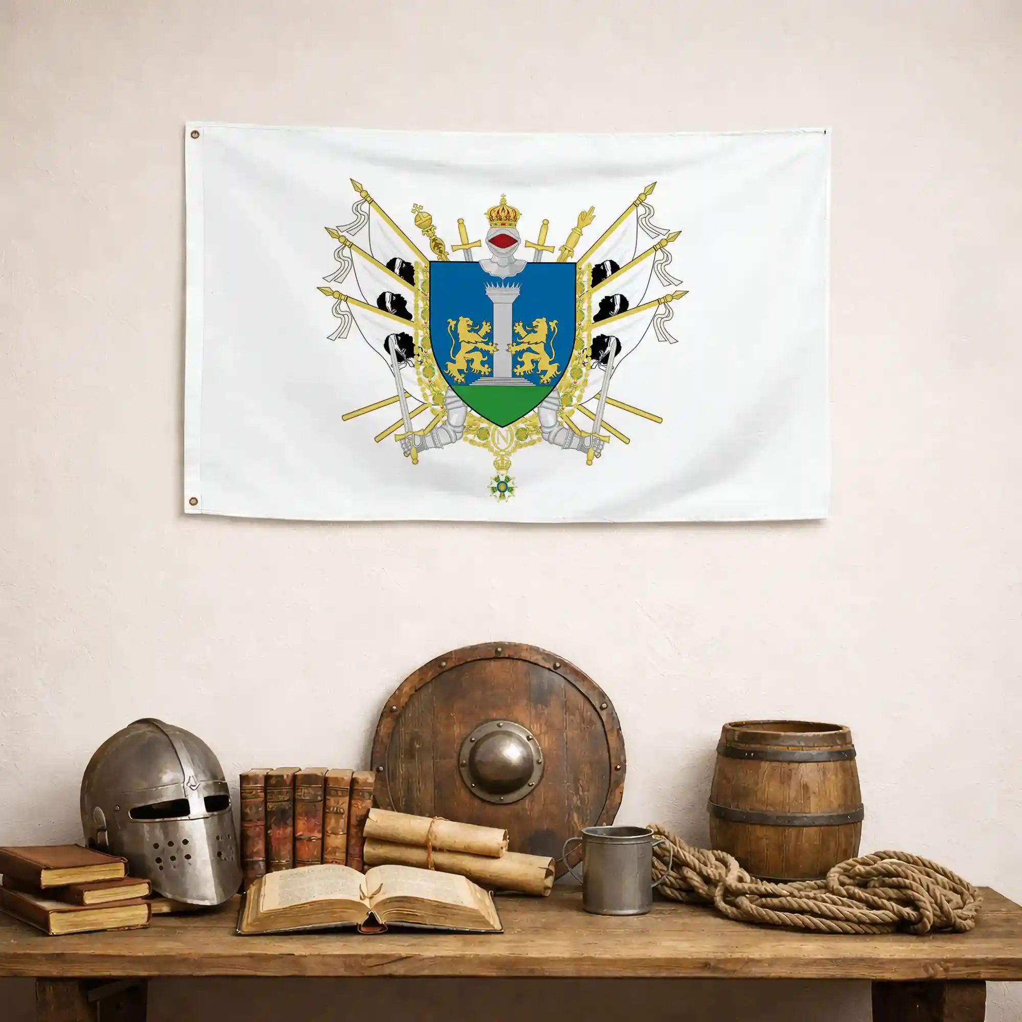 Drapeau - Blason d'Ajaccio - Image 4