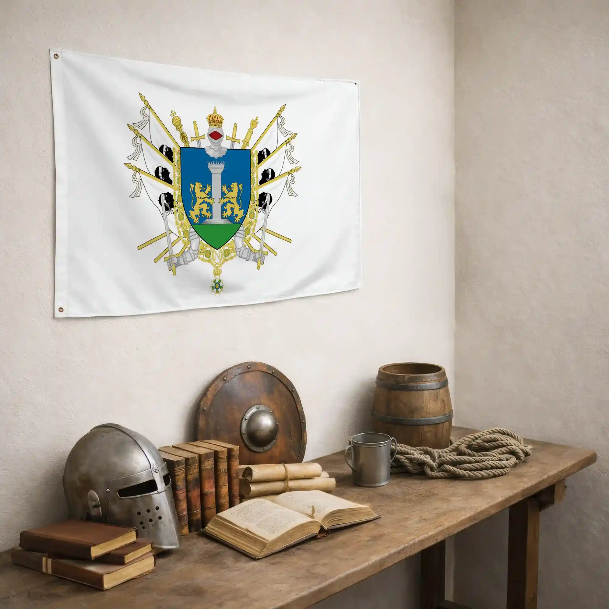 Drapeau - Blason d'Ajaccio - Image 5