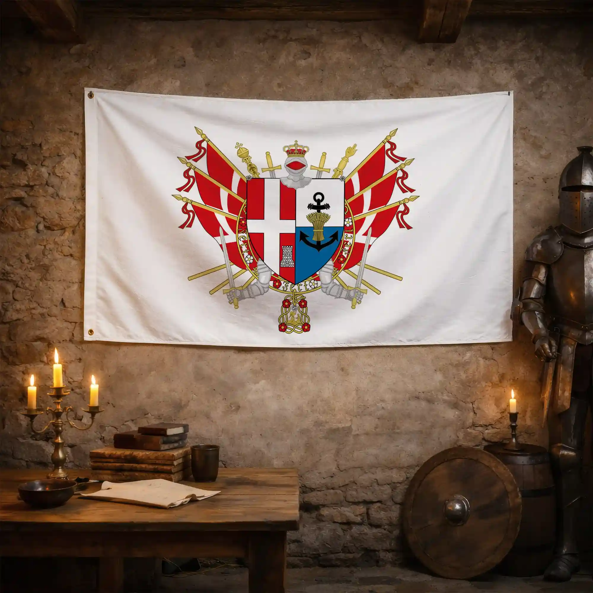 Drapeau - Blason d'Albertville - Image 3