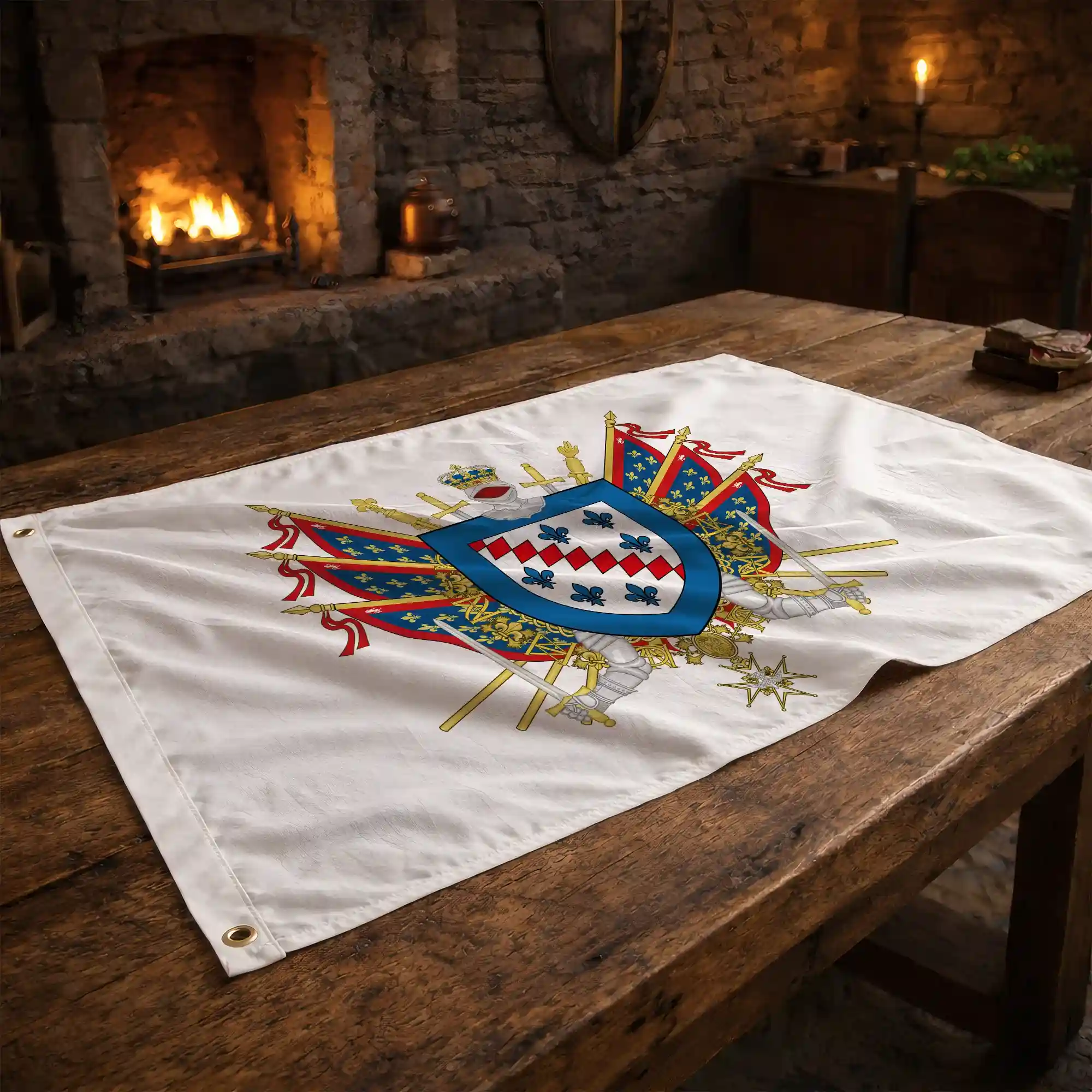 Drapeau - Blason d'Allonnes - Image 2