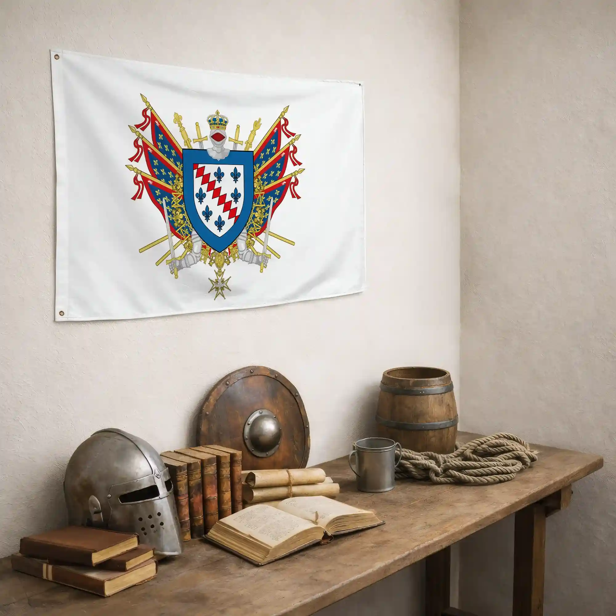 Drapeau - Blason d'Allonnes - Image 5