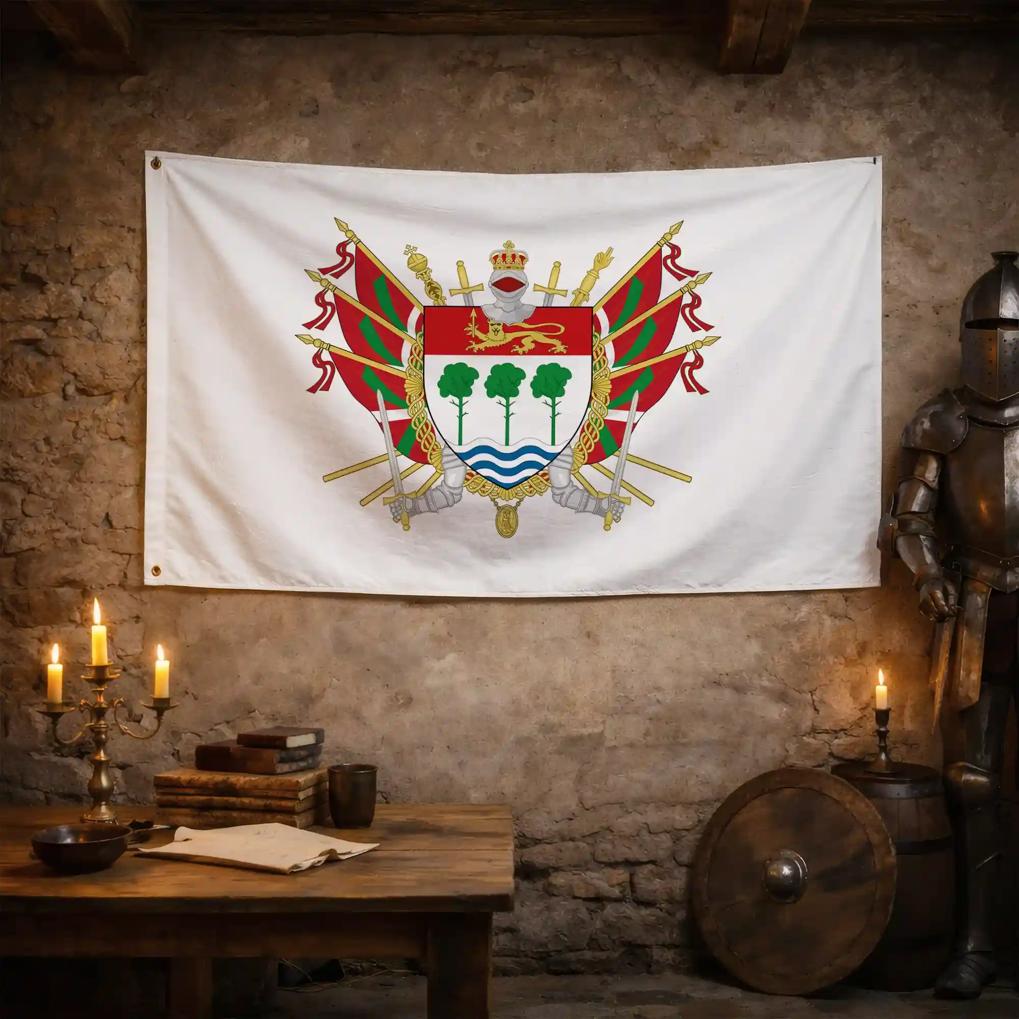 Drapeau - Blason d'Anglet - Image 3