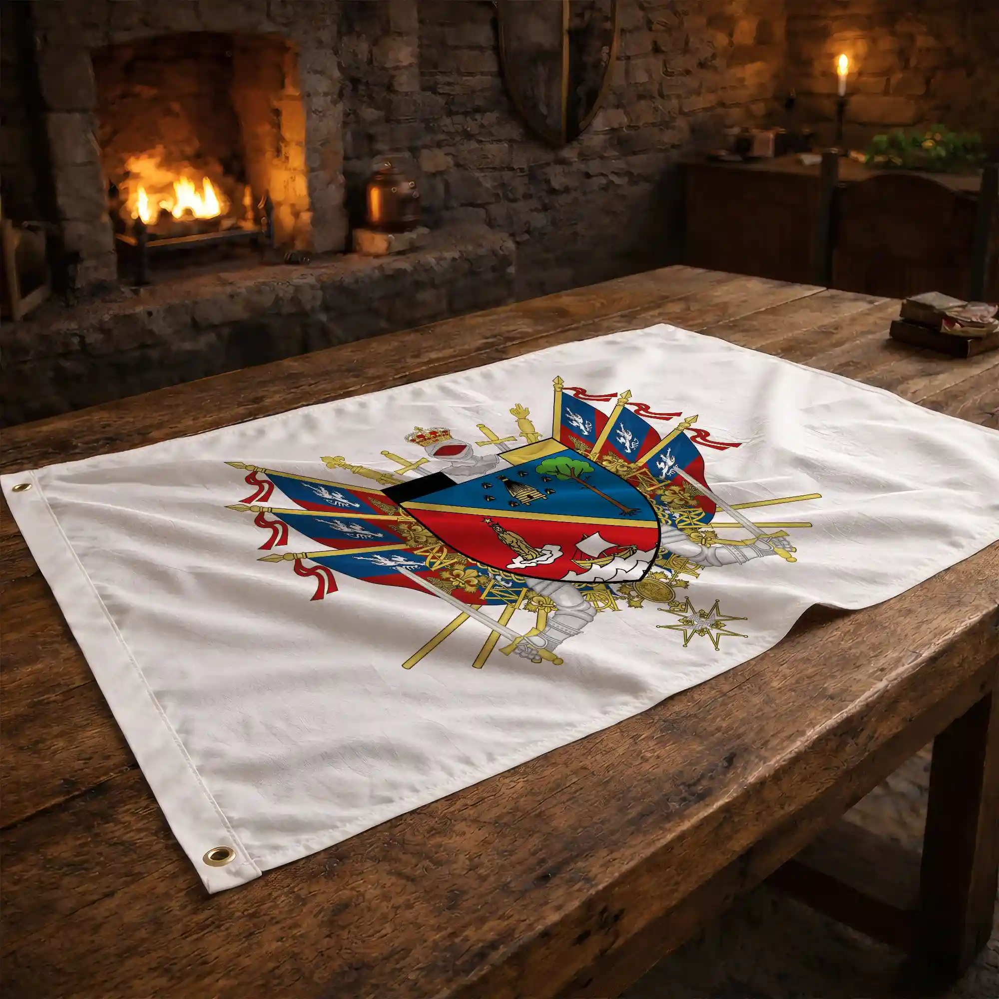 Drapeau - Blason d'Arcachon - Image 2