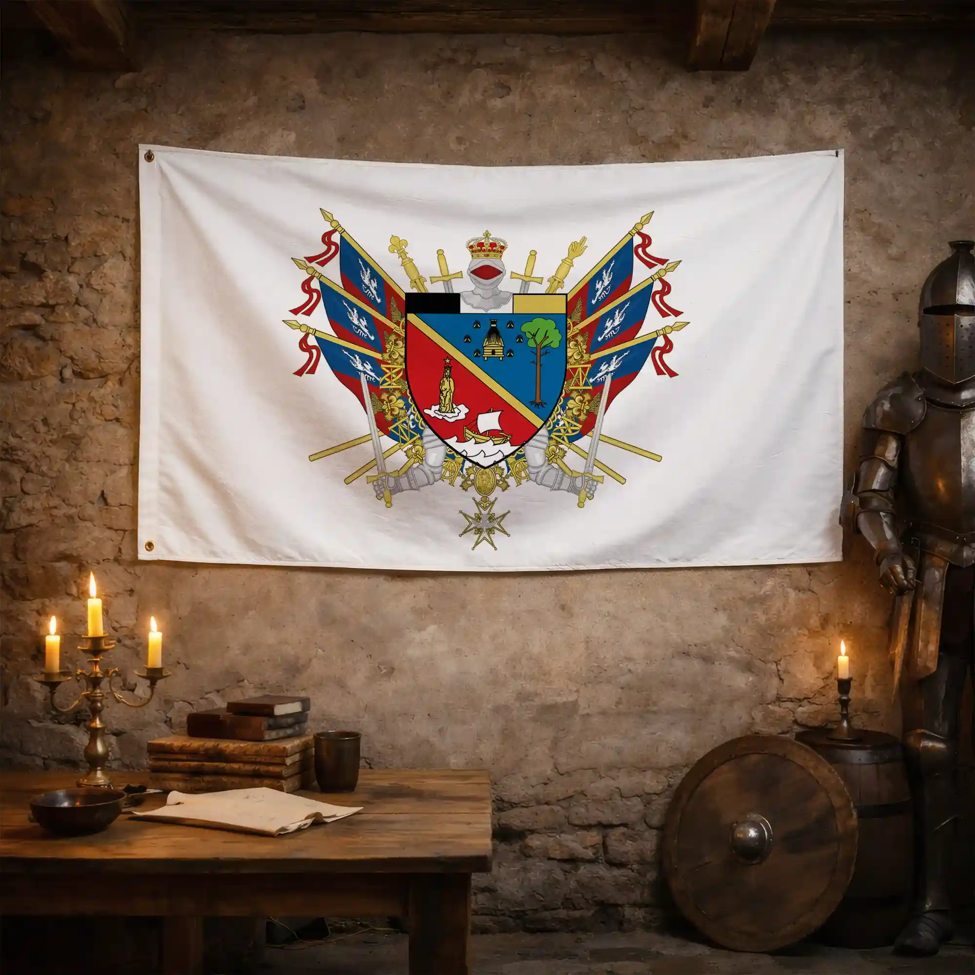 Drapeau - Blason d'Arcachon - Image 3
