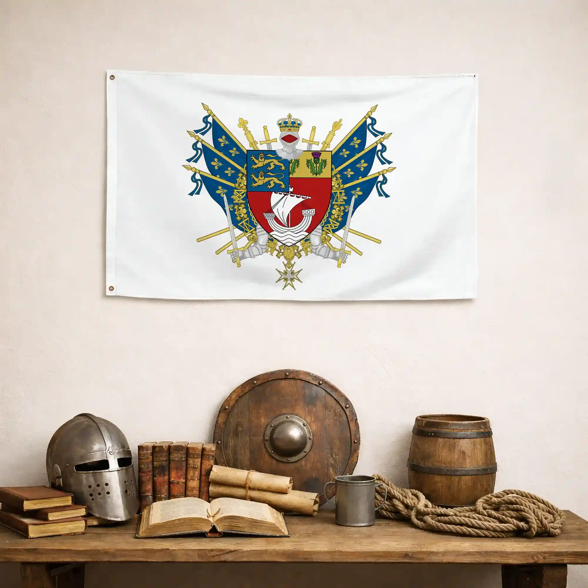 Drapeau - Blason d'Asnières-sur-Seine - Image 4