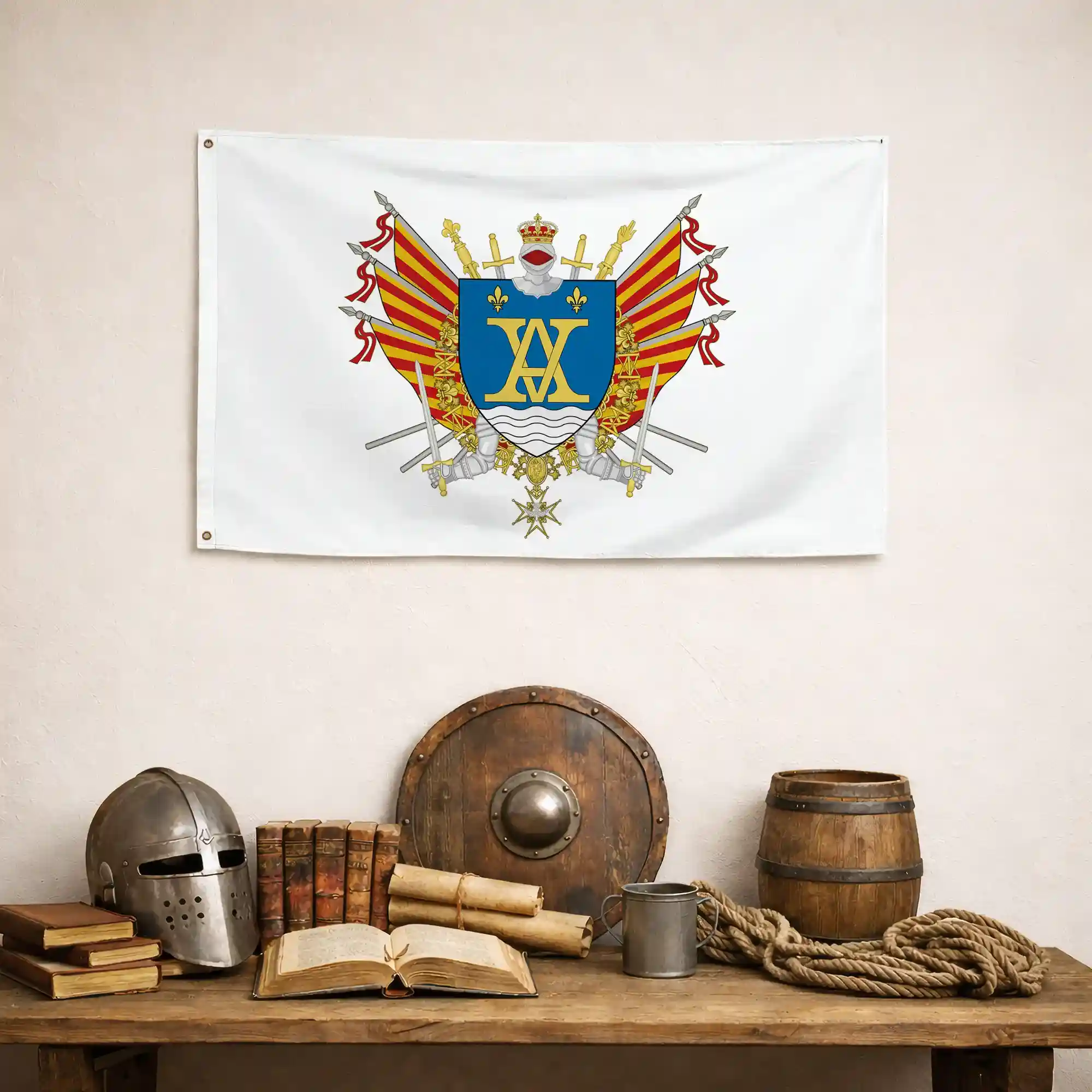 Drapeau - Blason d'Aubagne - Image 4