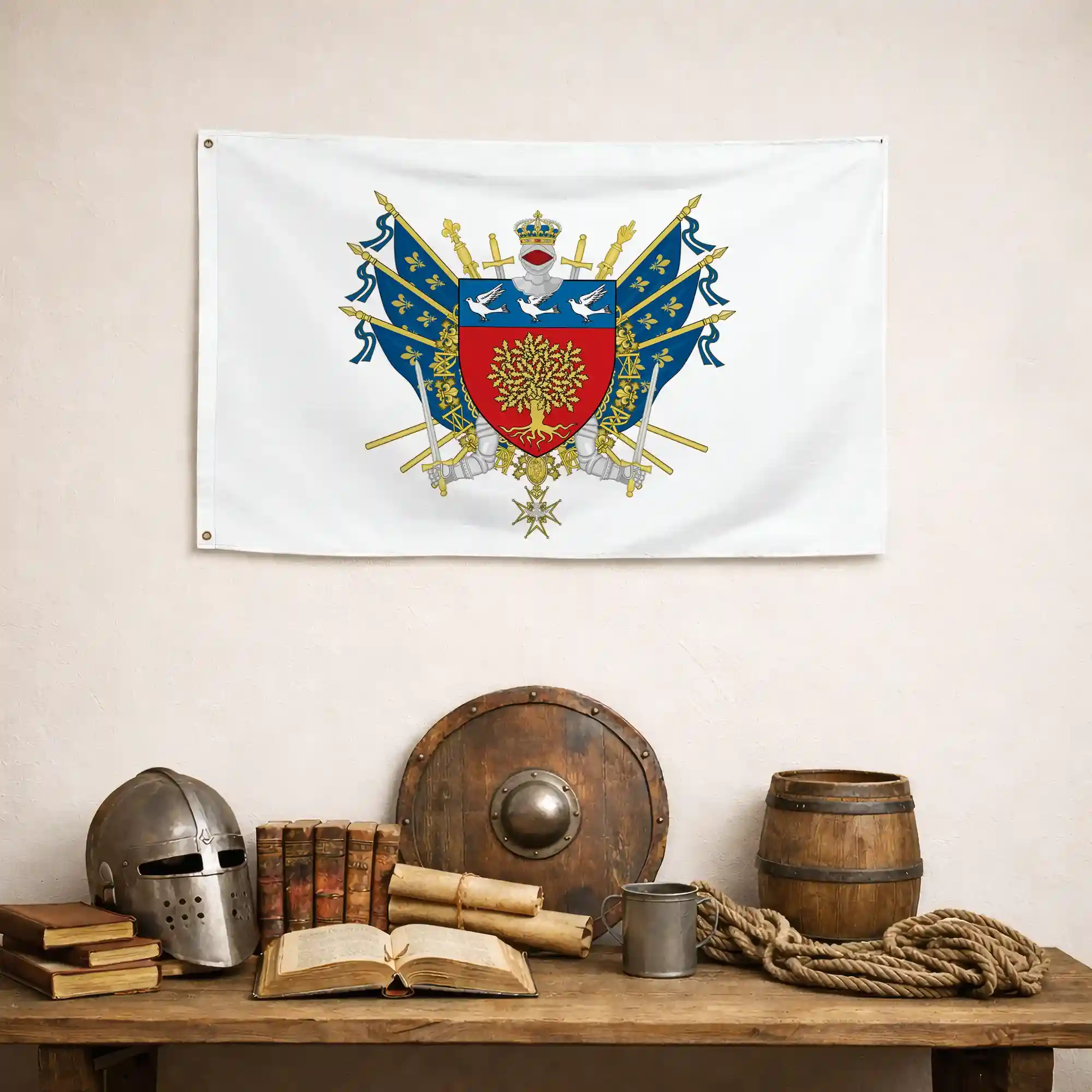 Drapeau - Blason de Bois-Colombes - Image 4