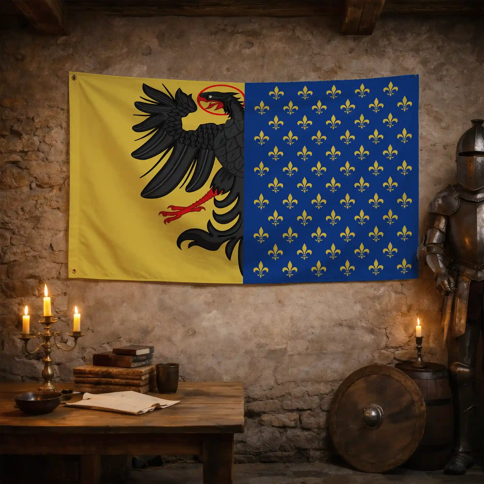 Drapeau - Blason de Charlemagne - Image 3