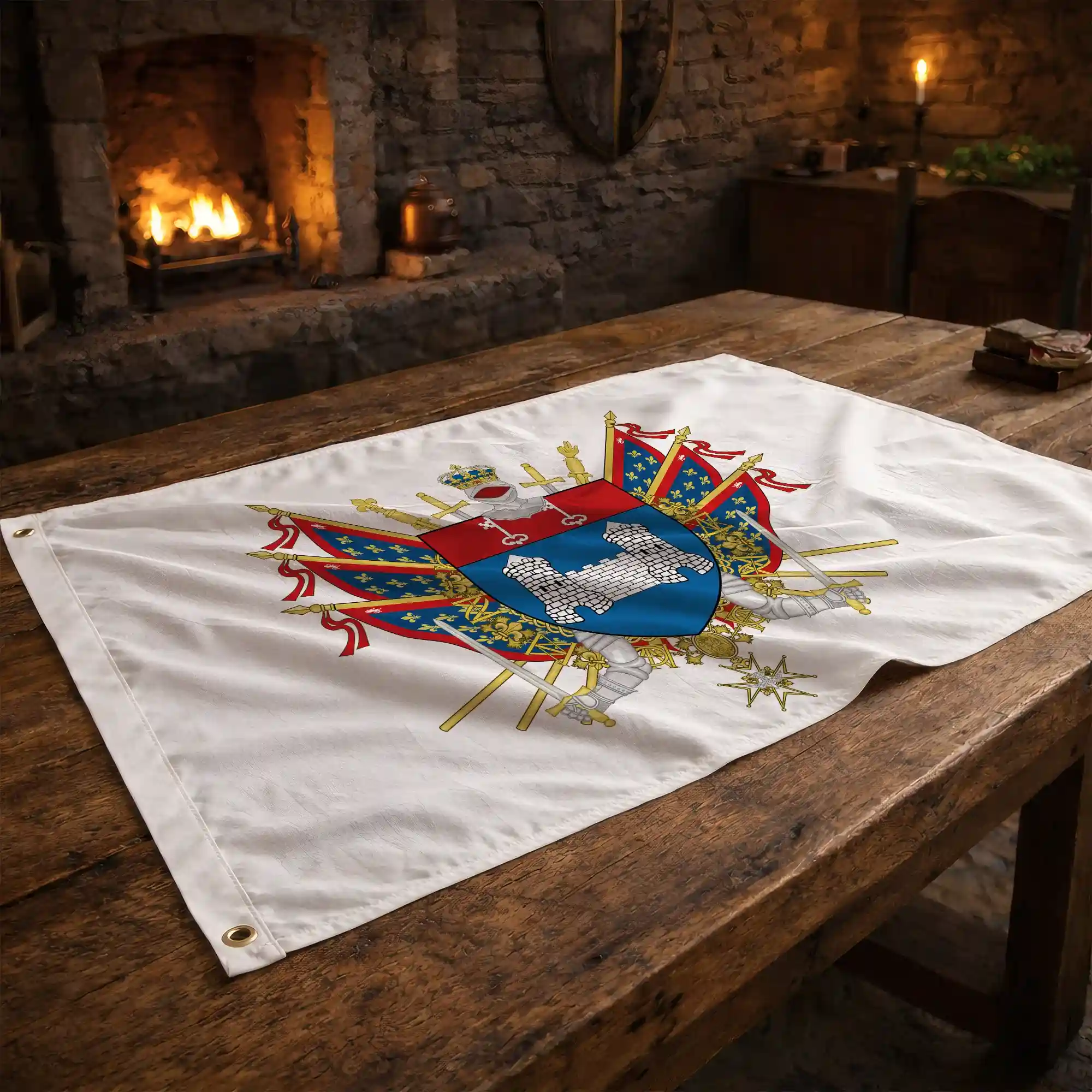 Drapeau - Blason de Château-Gontier - Image 2