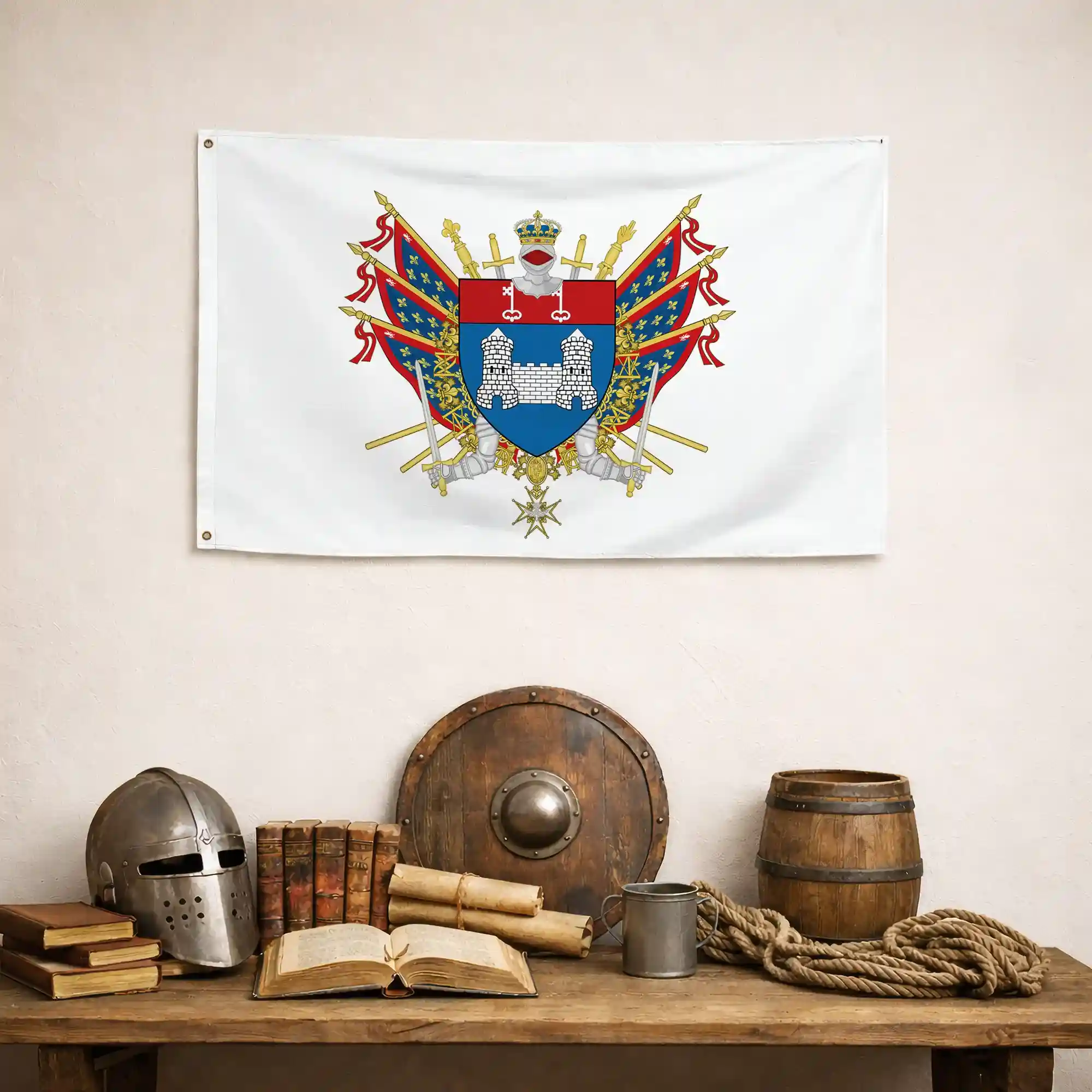 Drapeau - Blason de Château-Gontier - Image 4