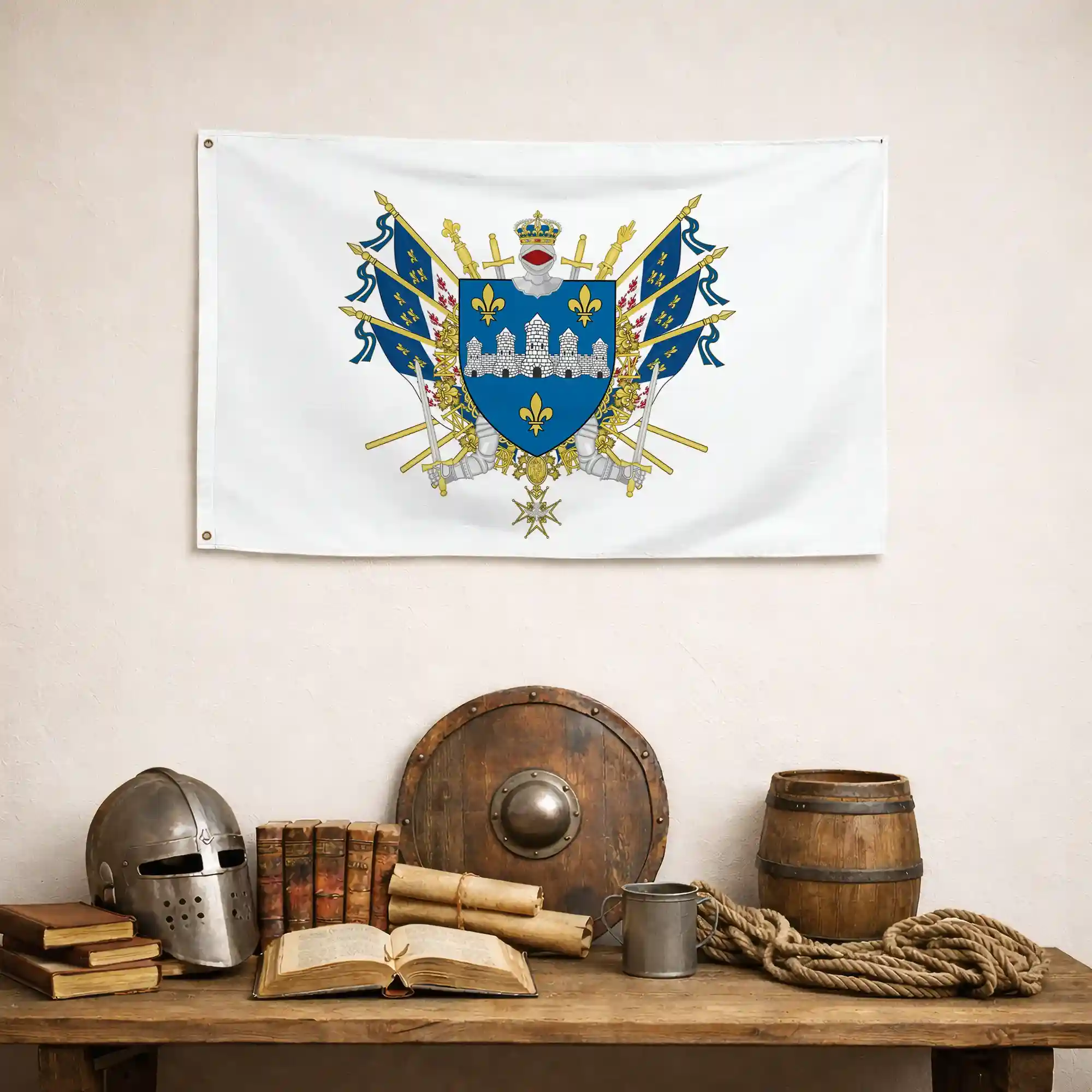 Drapeau - Blason de Château-Thierry - Image 4