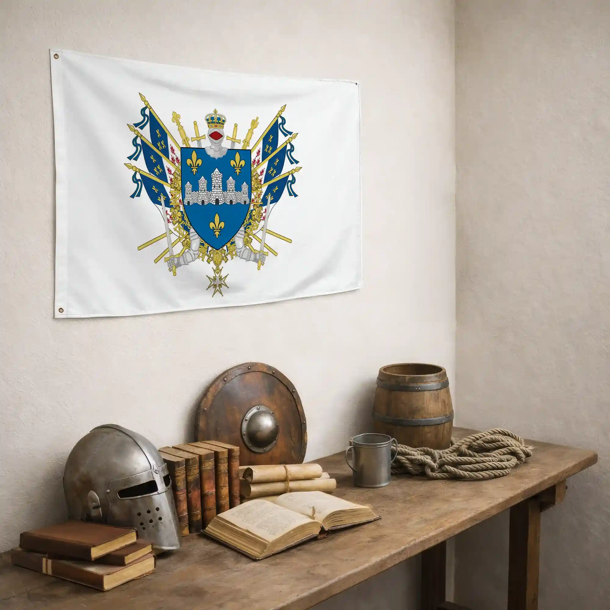 Drapeau - Blason de Château-Thierry - Image 5