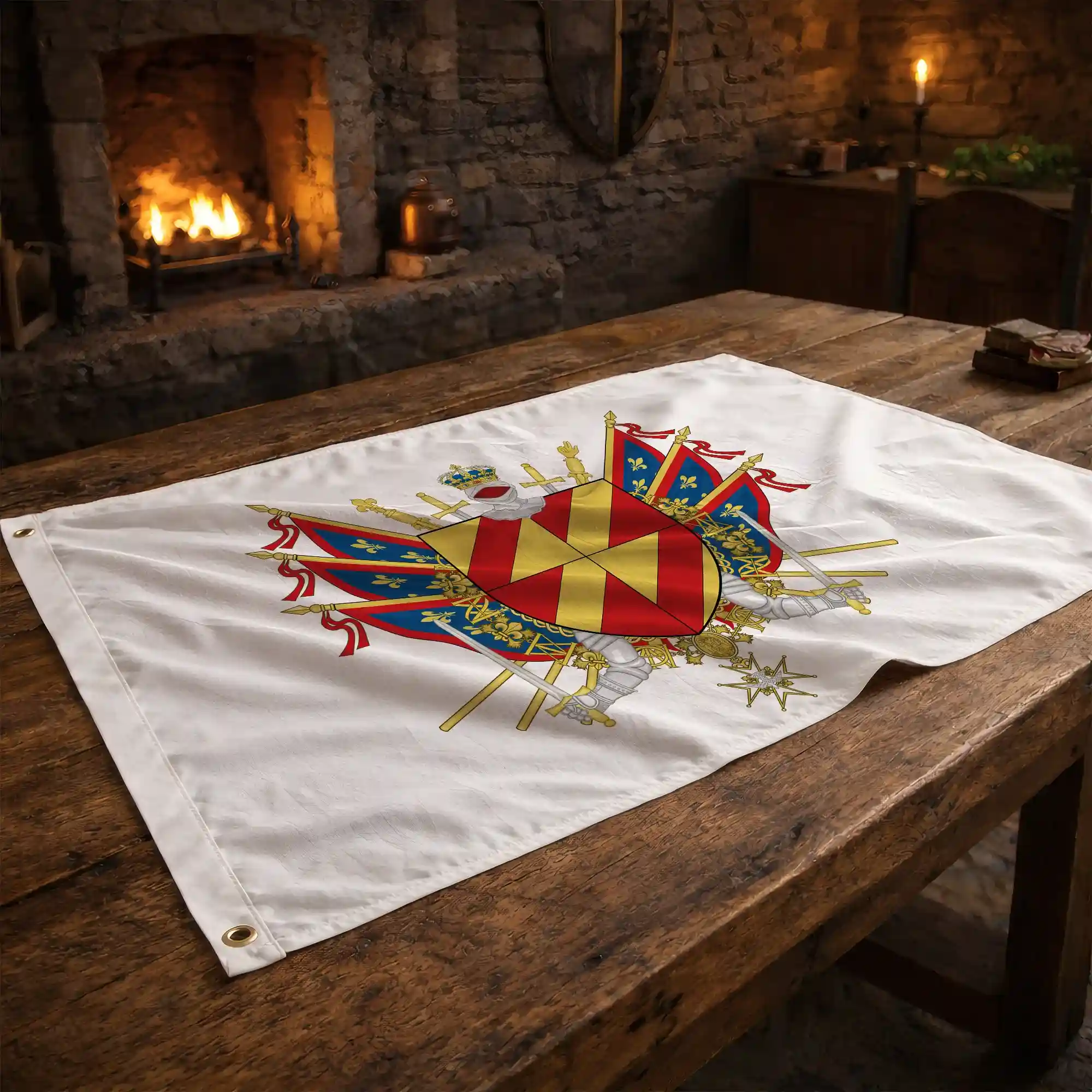 Drapeau - Blason de Chemillé-en-Anjou - Image 2