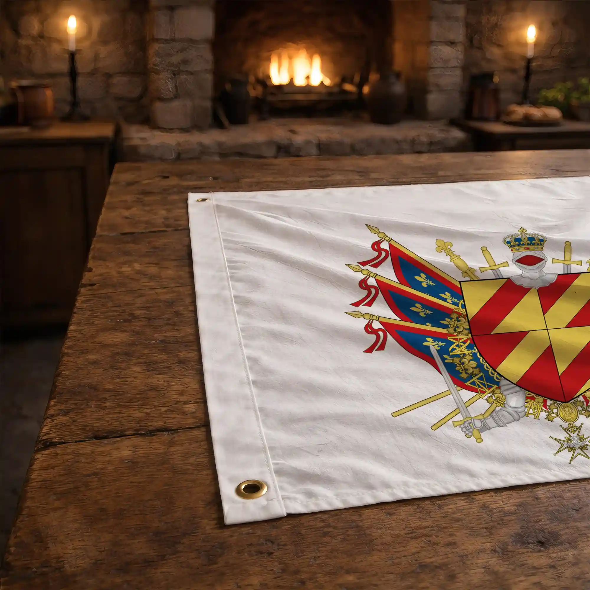 Drapeau - Blason de Chemillé-en-Anjou - Image 3