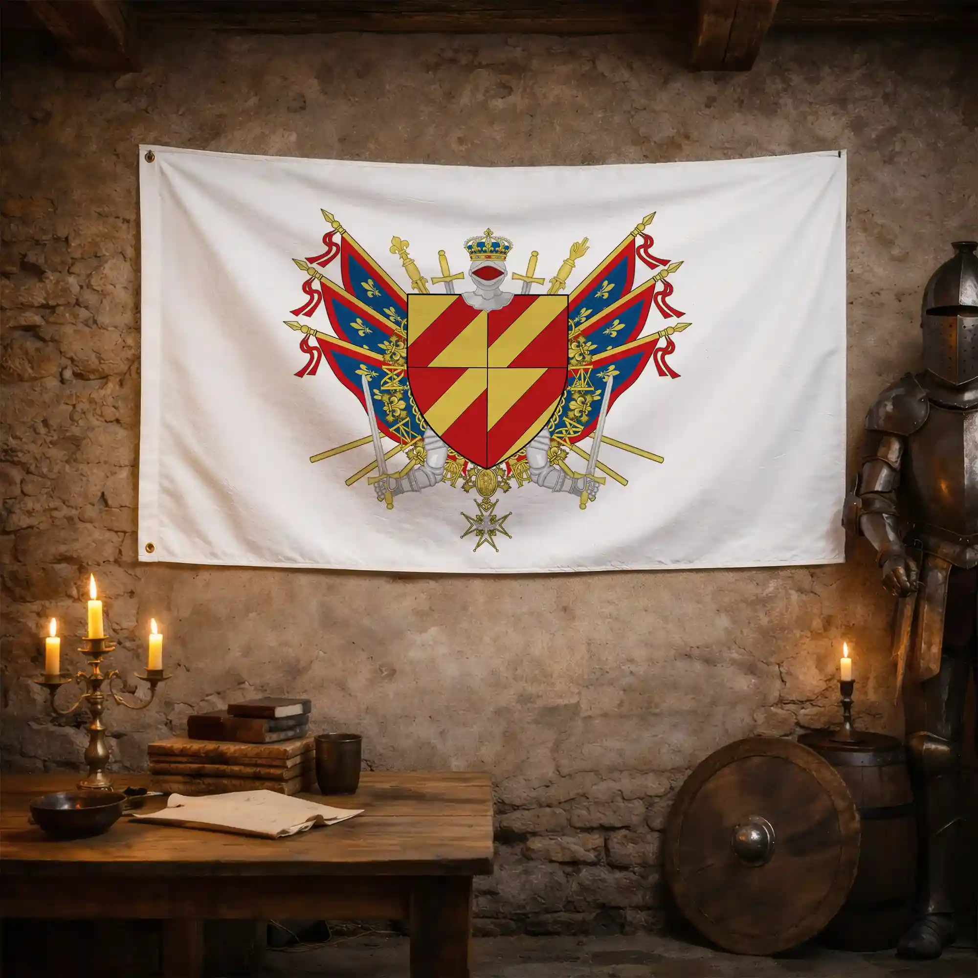 Drapeau - Blason de Chemillé-en-Anjou - Image 4