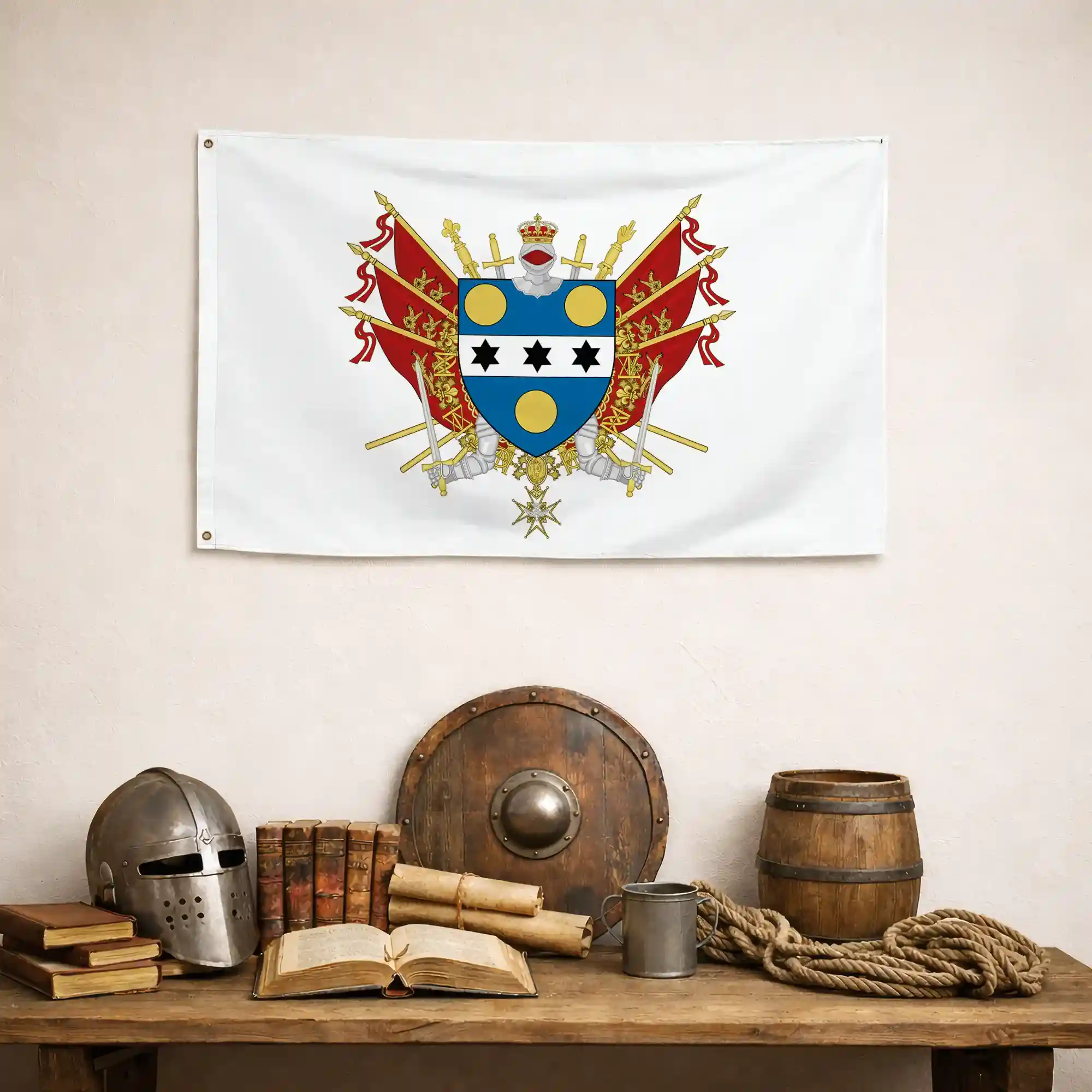 Drapeau - Blason de Cherbourg - Image 4