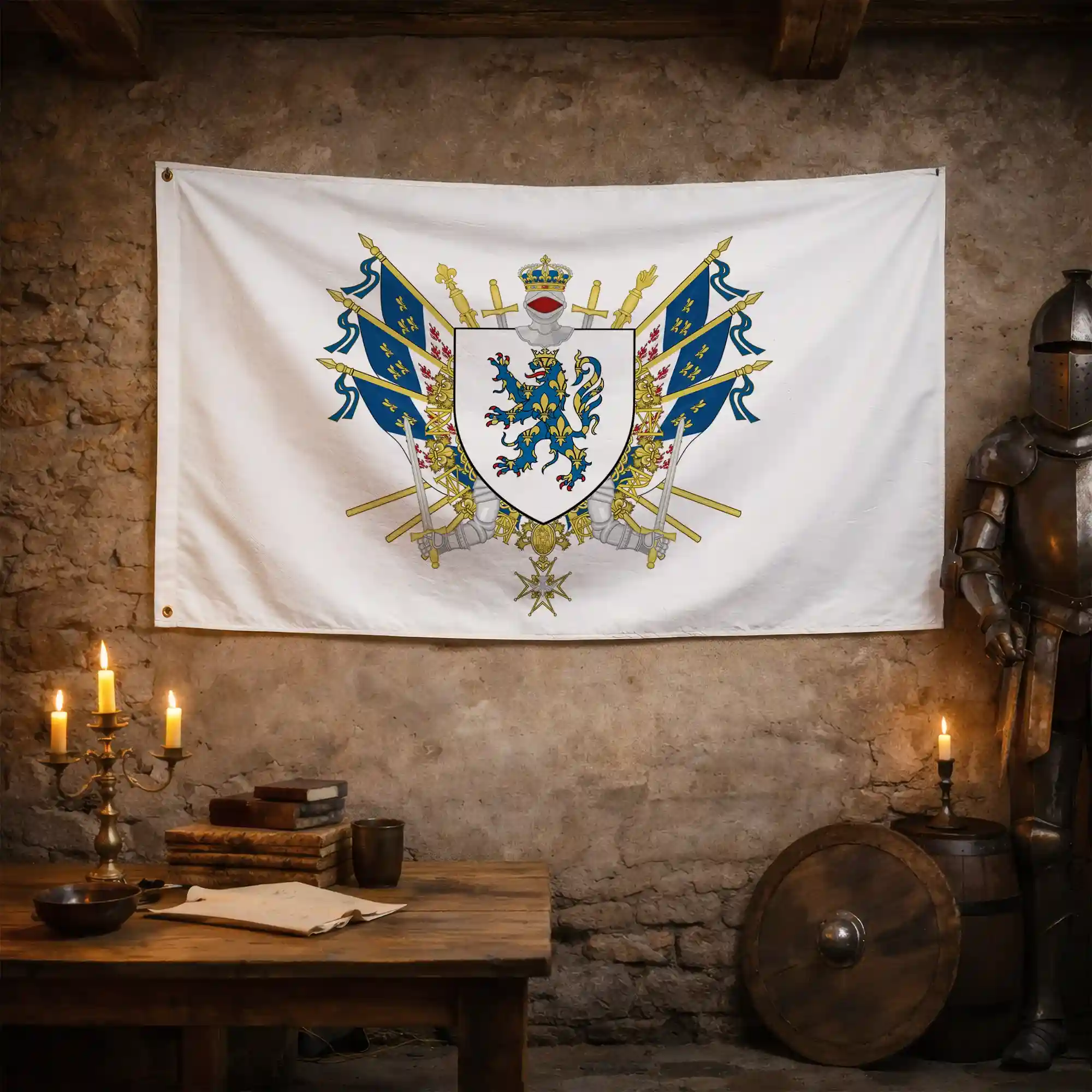 Drapeau - Blason de Compiègne - Image 3