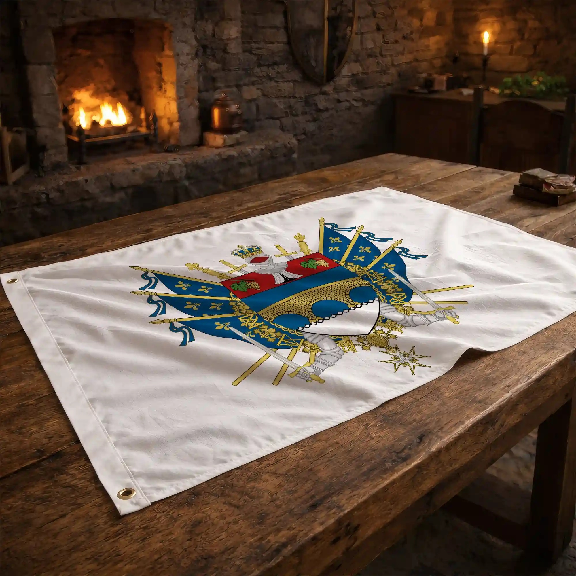 Drapeau - Blason de Courbevoie - Image 2