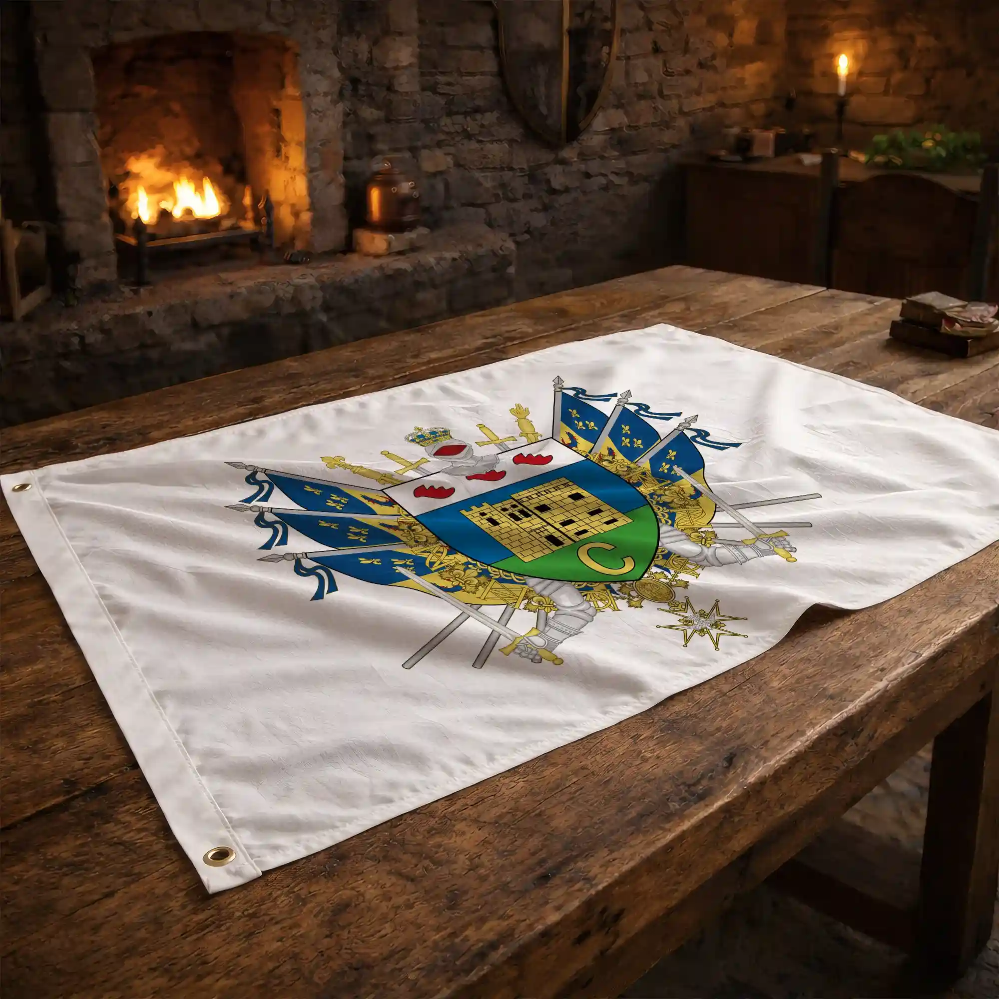 Drapeau - Blason de Crest - Image 2