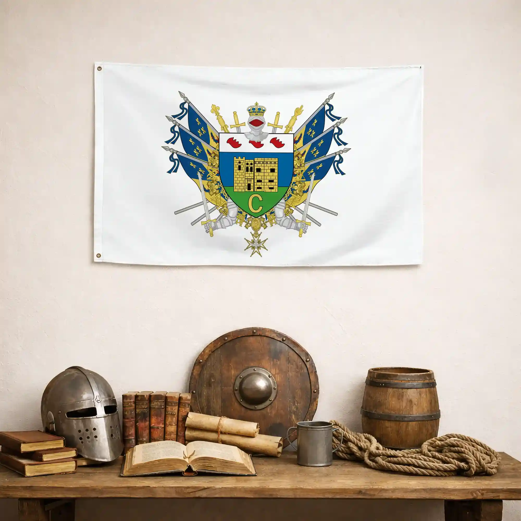 Drapeau - Blason de Crest - Image 4