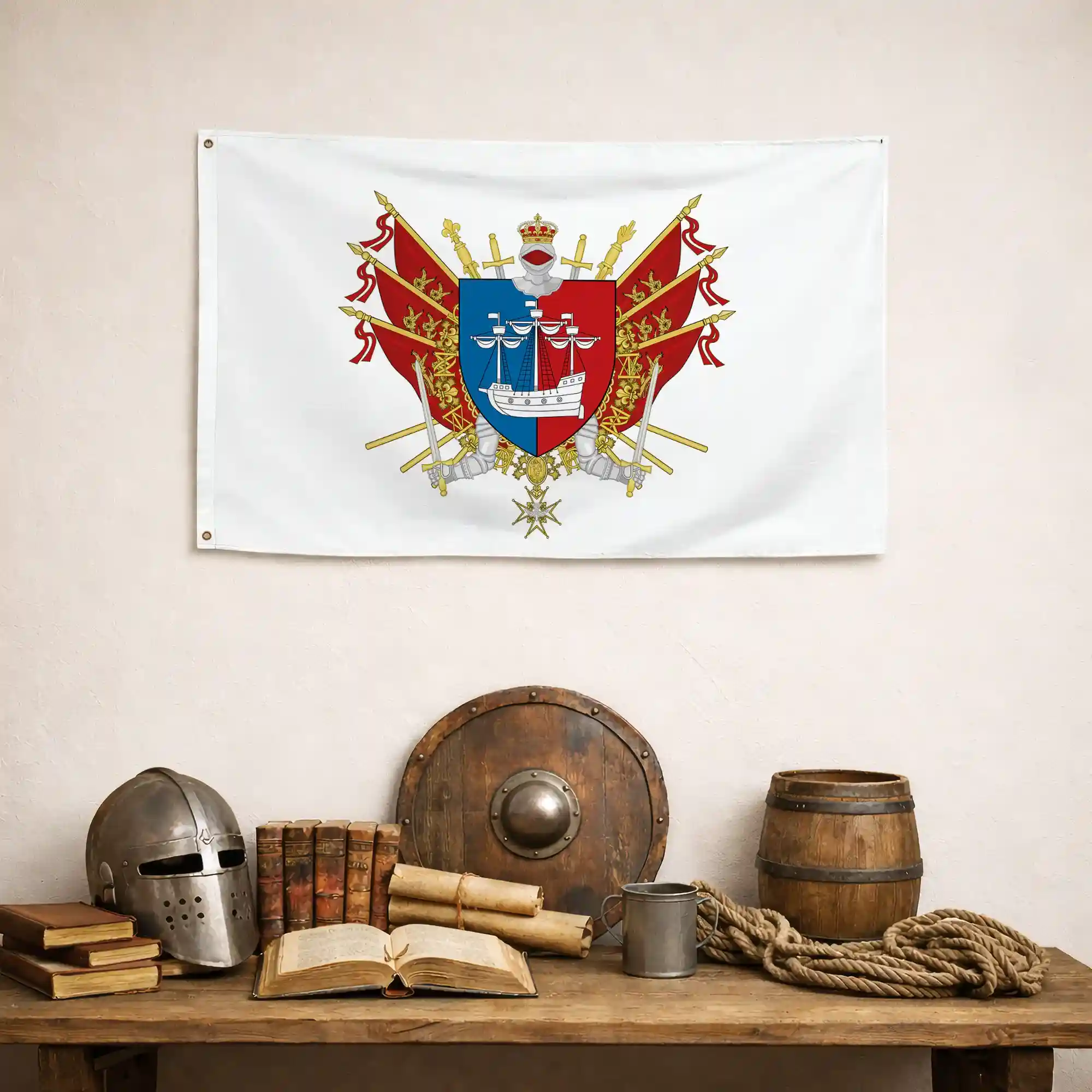 Drapeau - Blason de Dieppe - Image 4